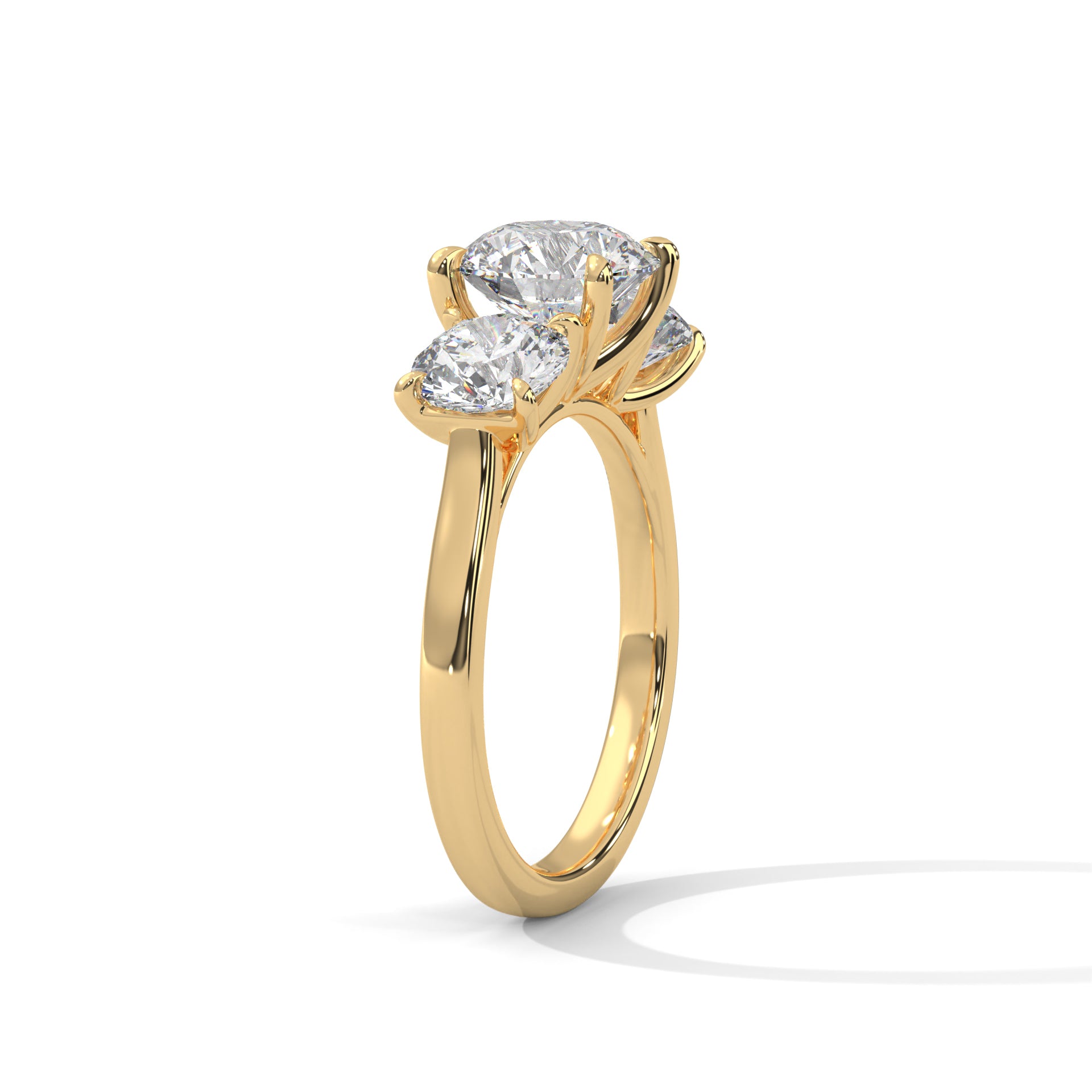Paige - Yellow Gold - paige-YG-round-side