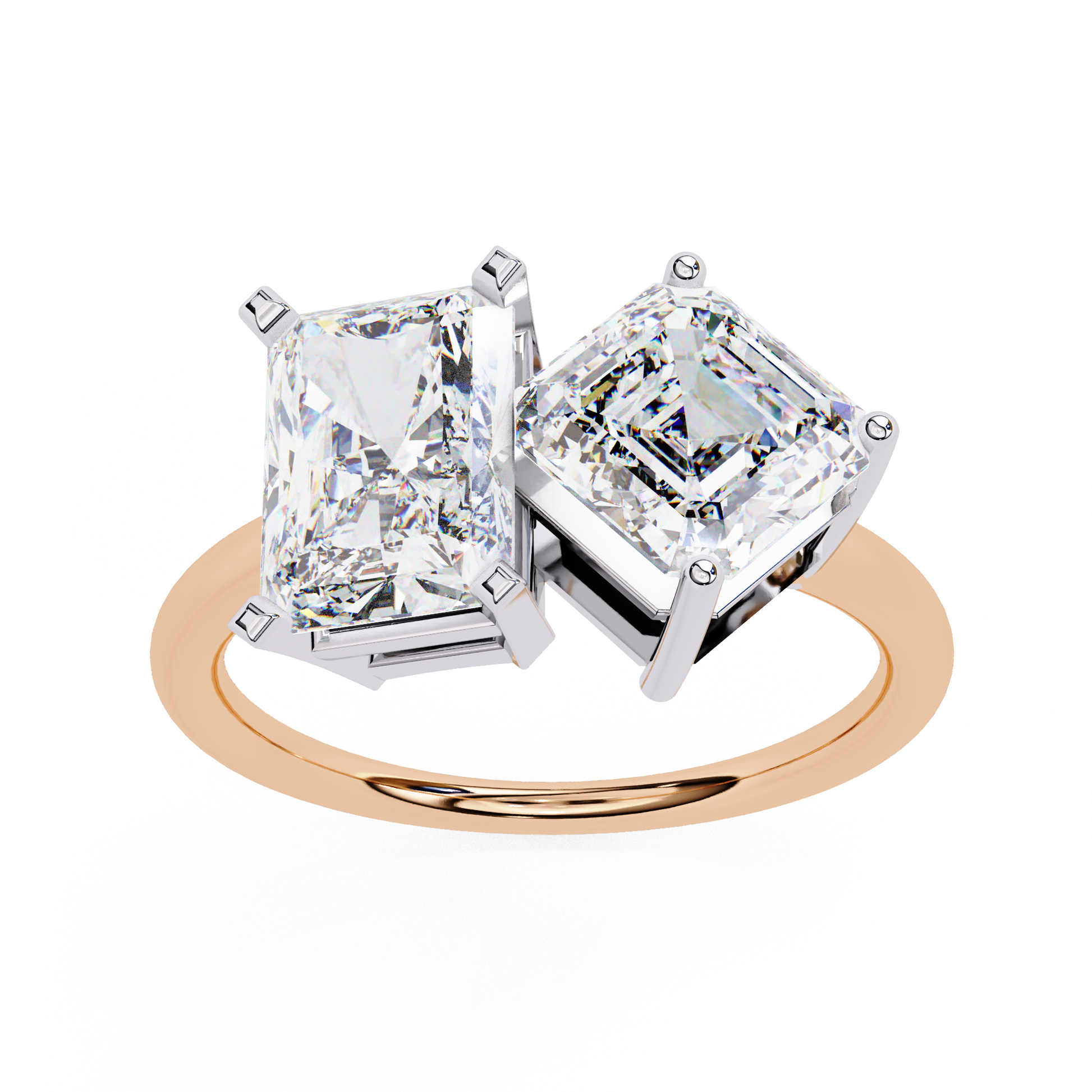 Quinn - Rose Gold - quinn-RG-emerald-angle