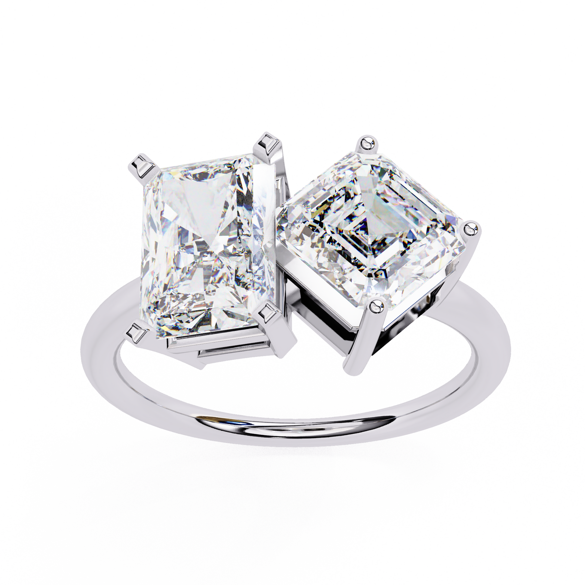 Quinn - White Gold - quinn-WG-emerald-angle
