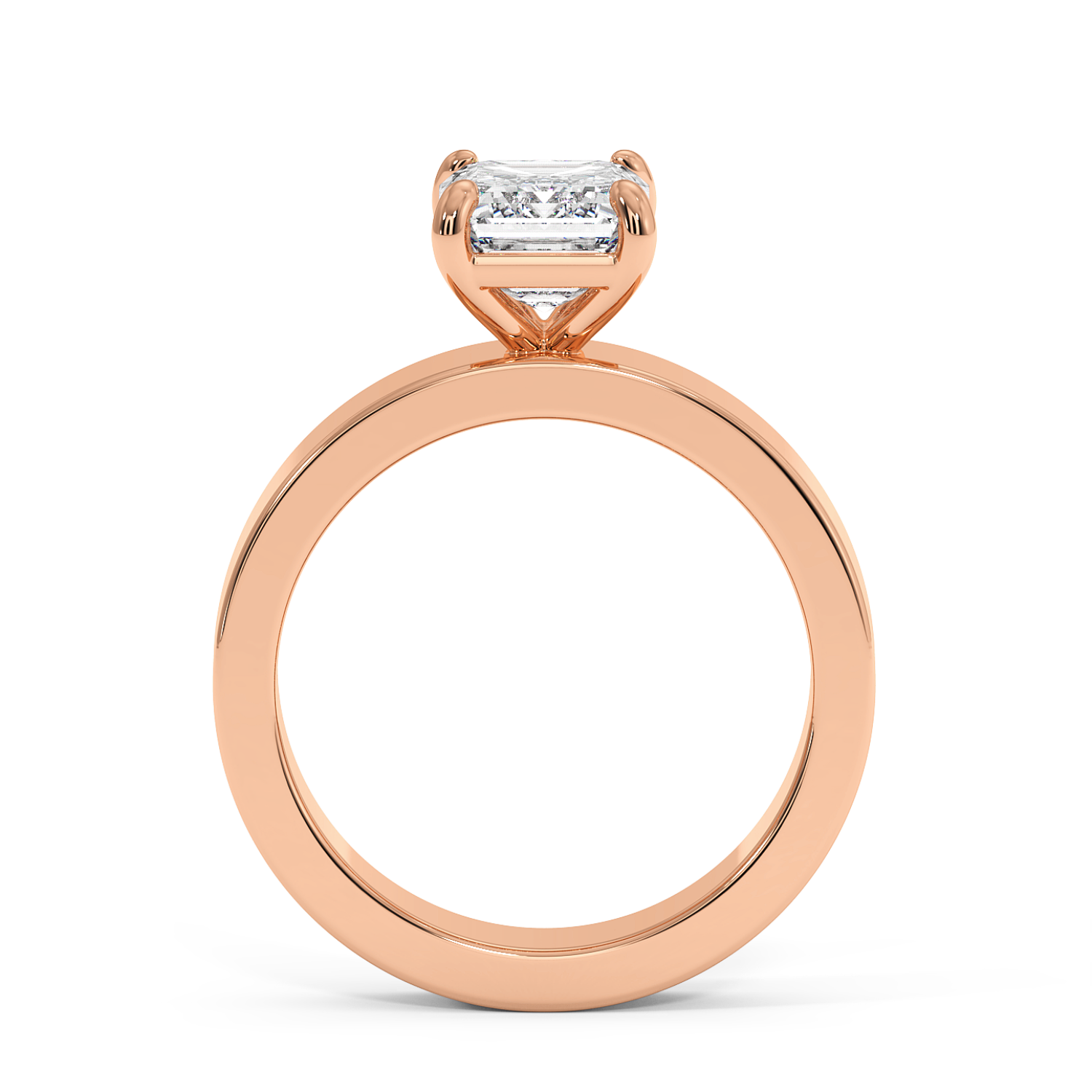 Radha - Rose Gold - radha-RG-emerald-front
