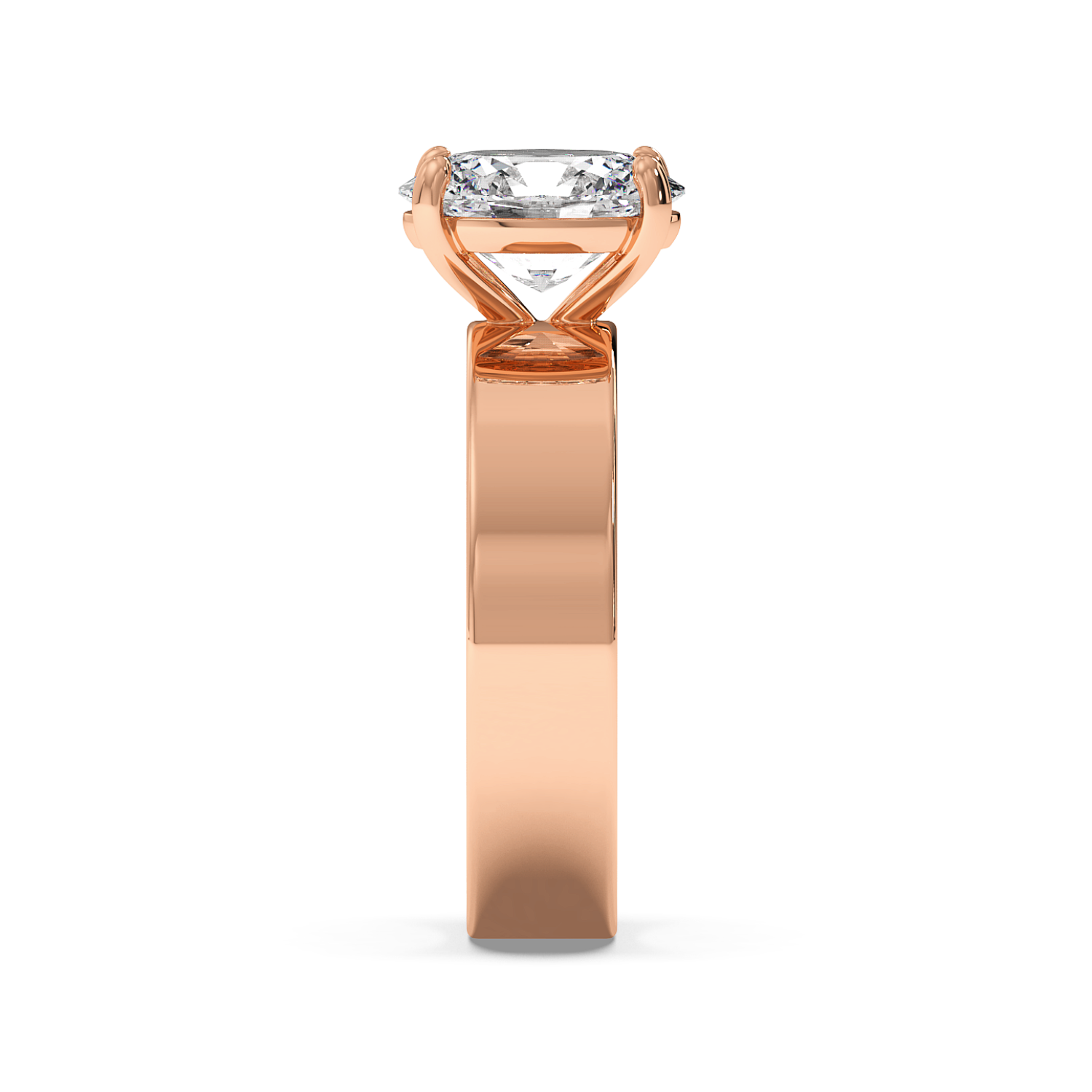 Radha - Rose Gold - radha-RG-oval-side