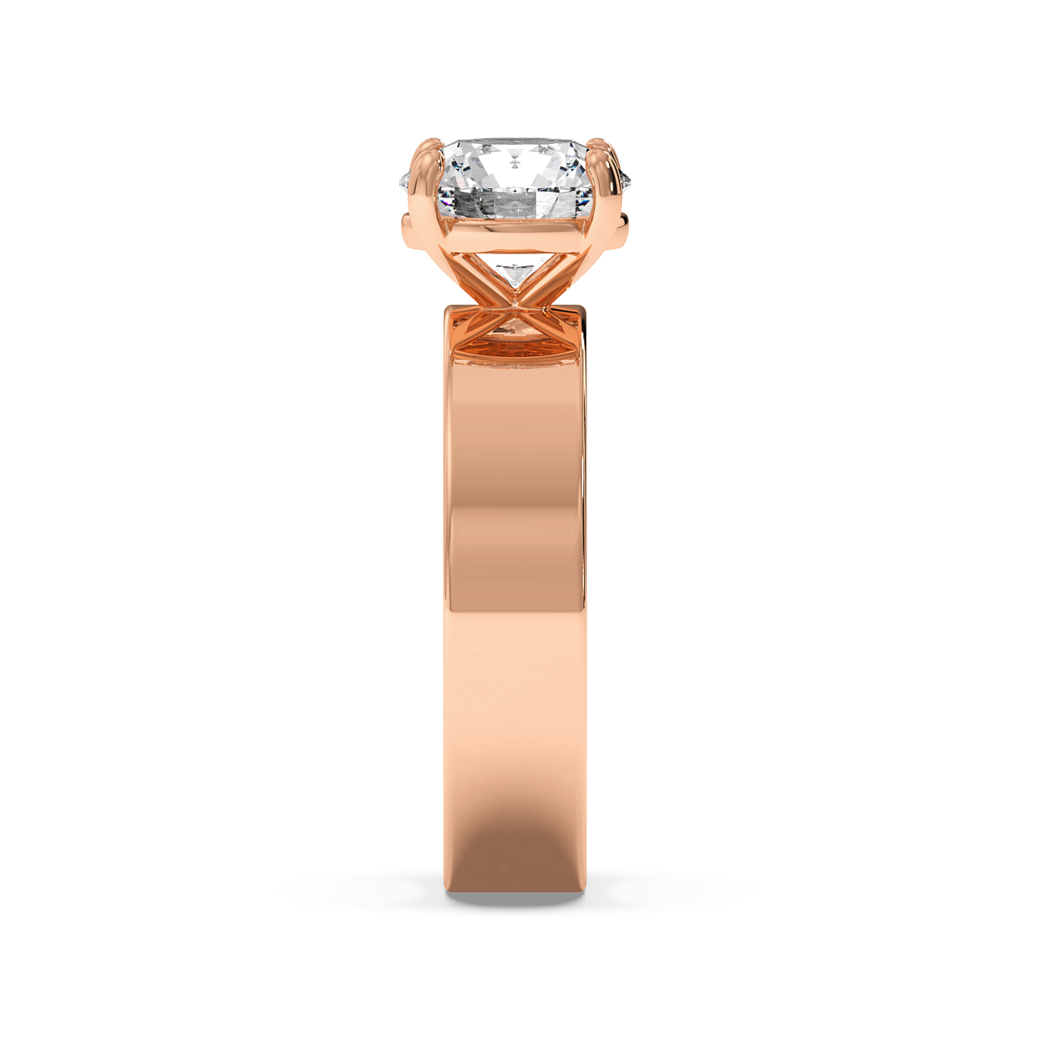 Radha - Rose Gold - radha-RG-round-side