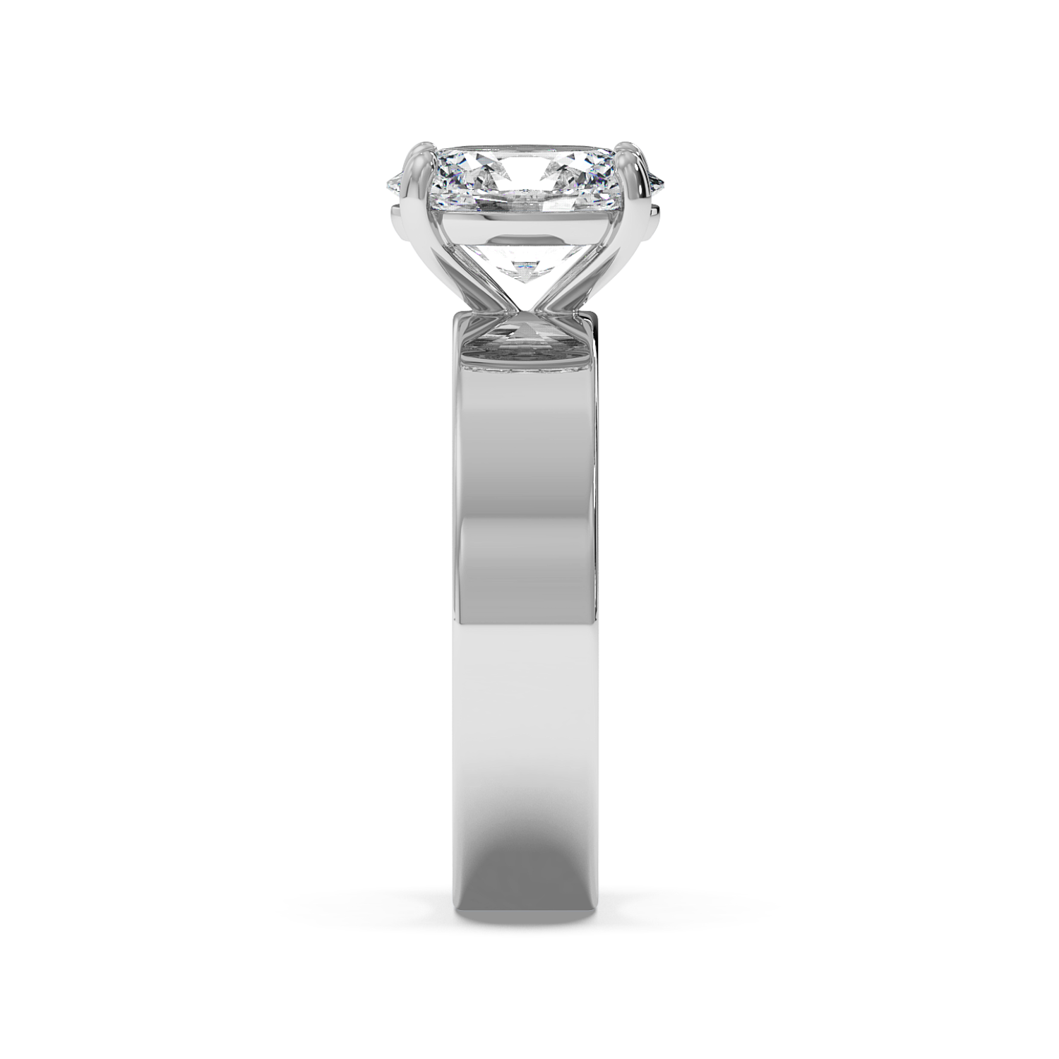 Radha - White Gold - radha-WG-oval-side