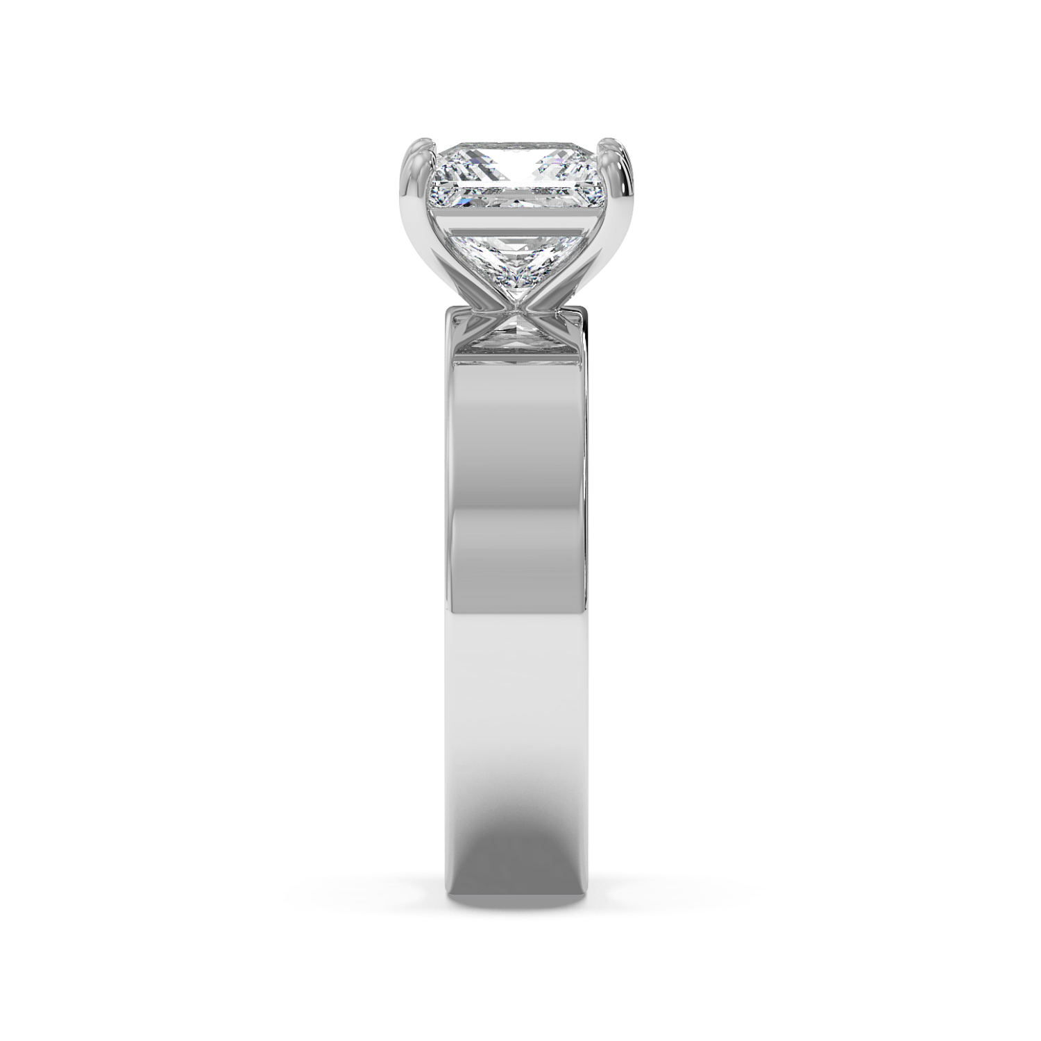 Radha - White Gold - radha-WG-princess-side