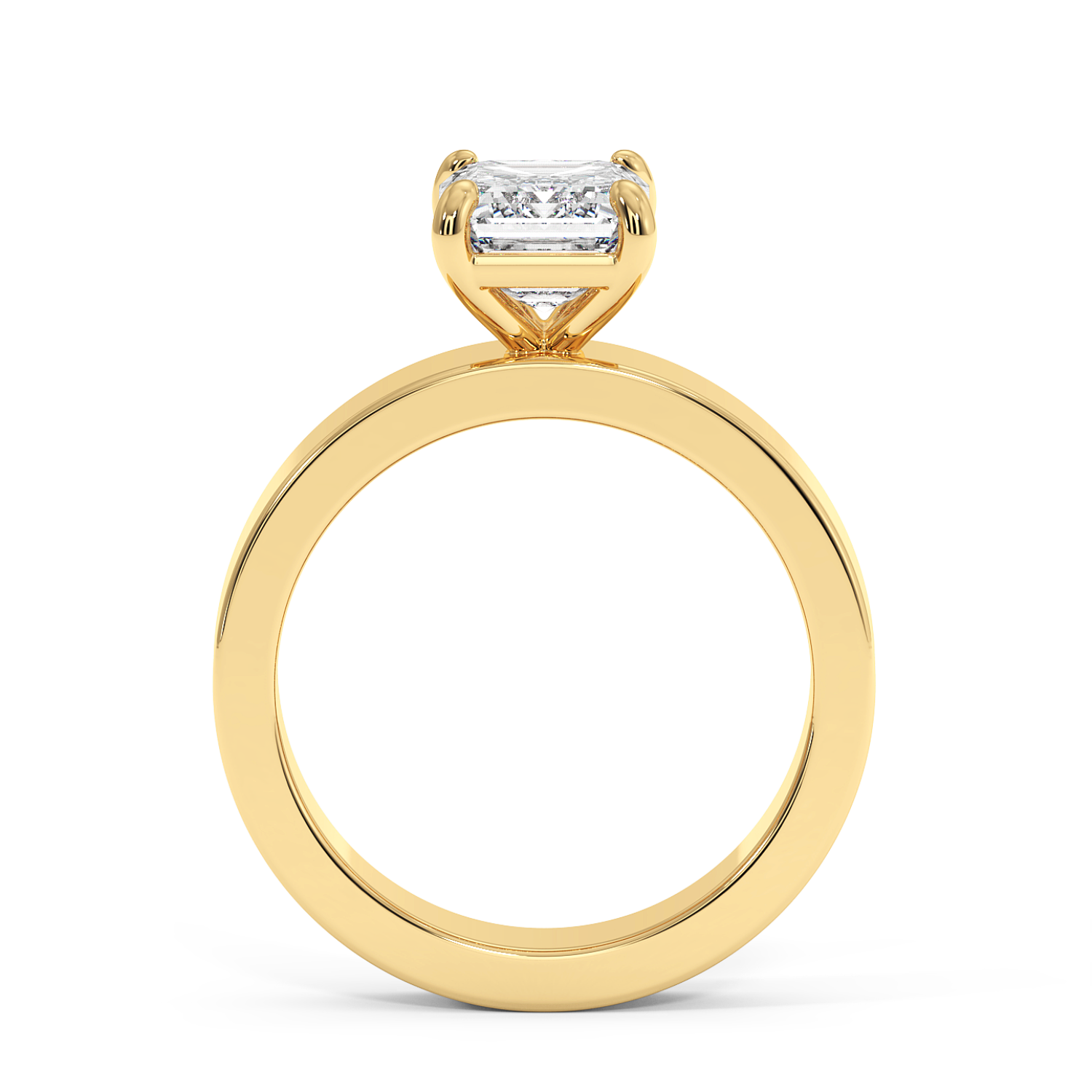 Radha - Yellow Gold - radha-YG-emerald-front