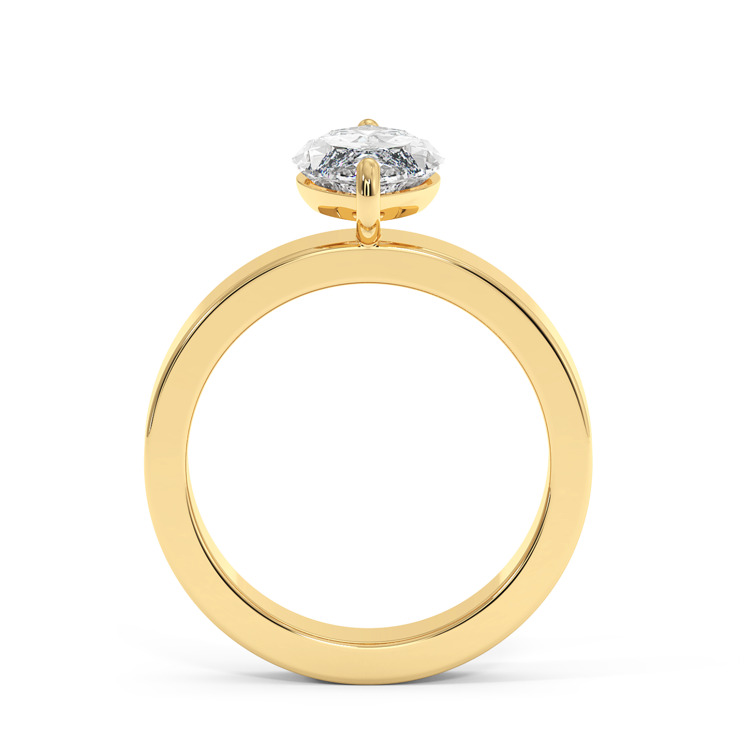 Radha - Yellow Gold - radha-YG-marquise-front