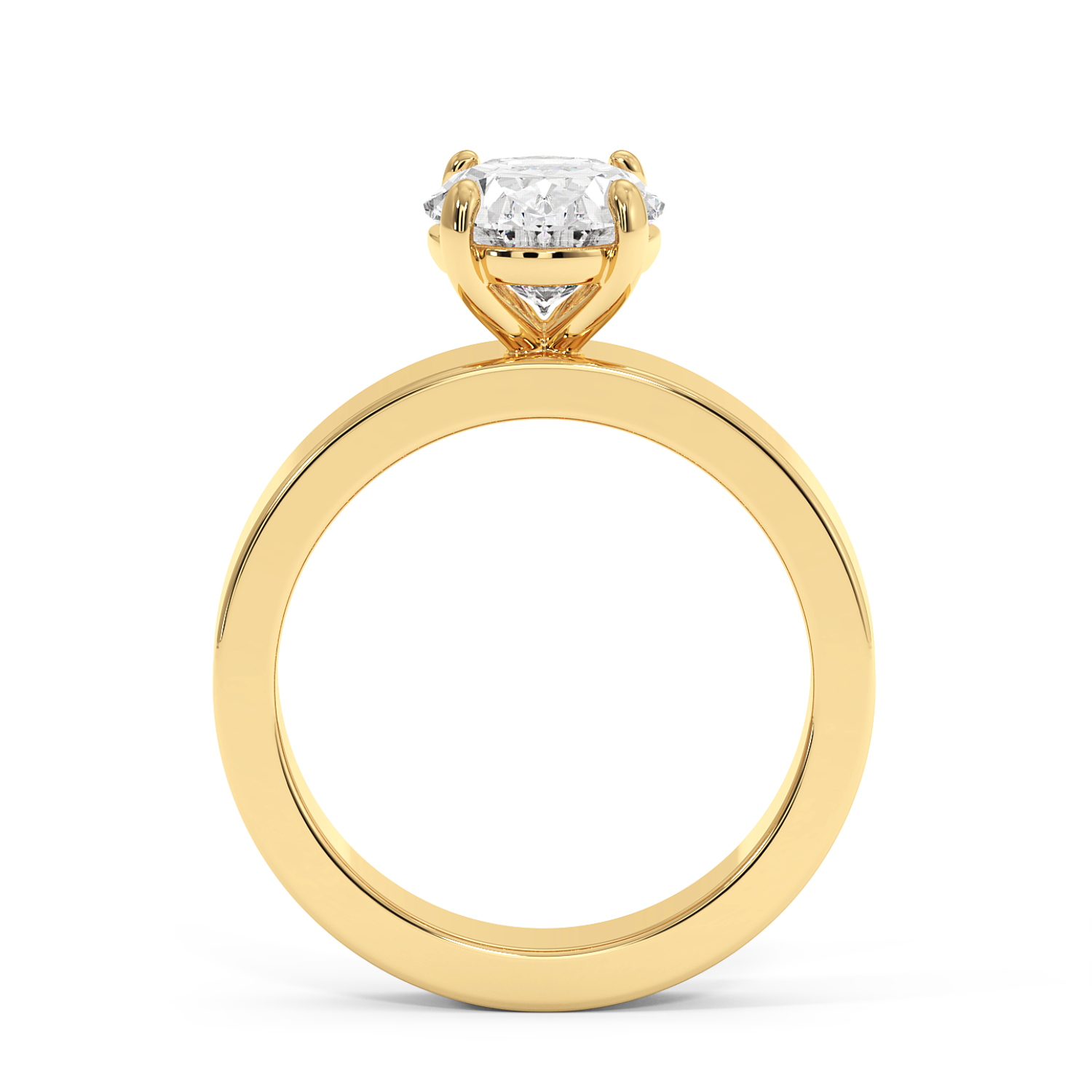 Radha - Yellow Gold - radha-YG-oval-front