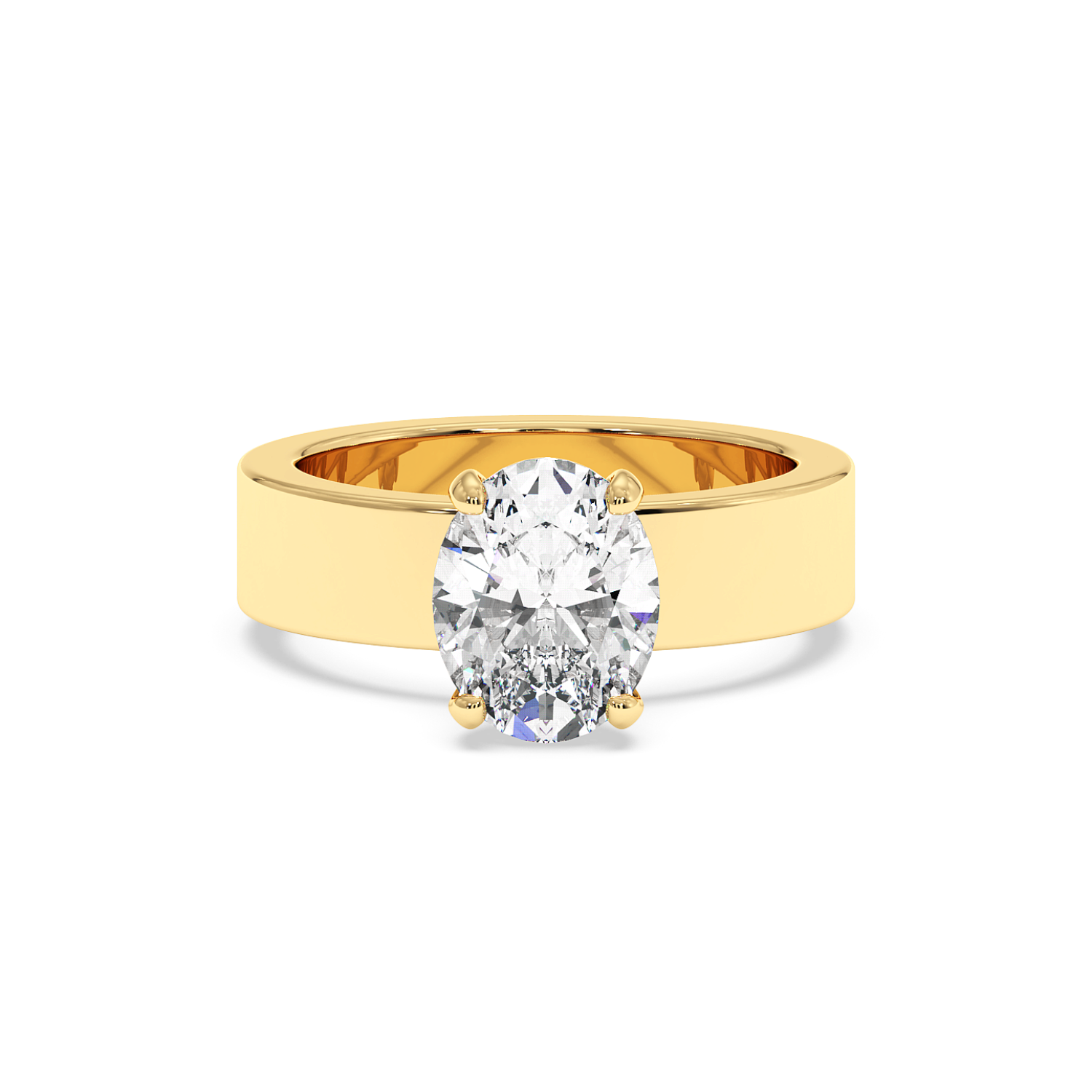 Radha - Yellow Gold - radha-YG-oval-hero