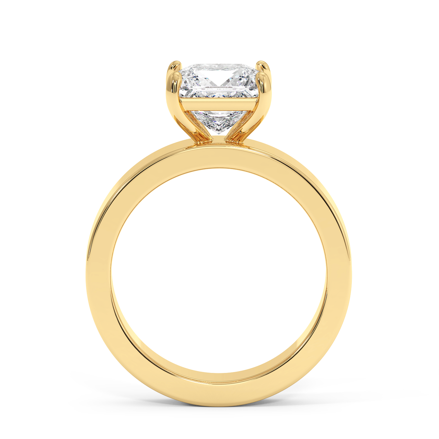 Radha - Yellow Gold - radha-YG-princess-front