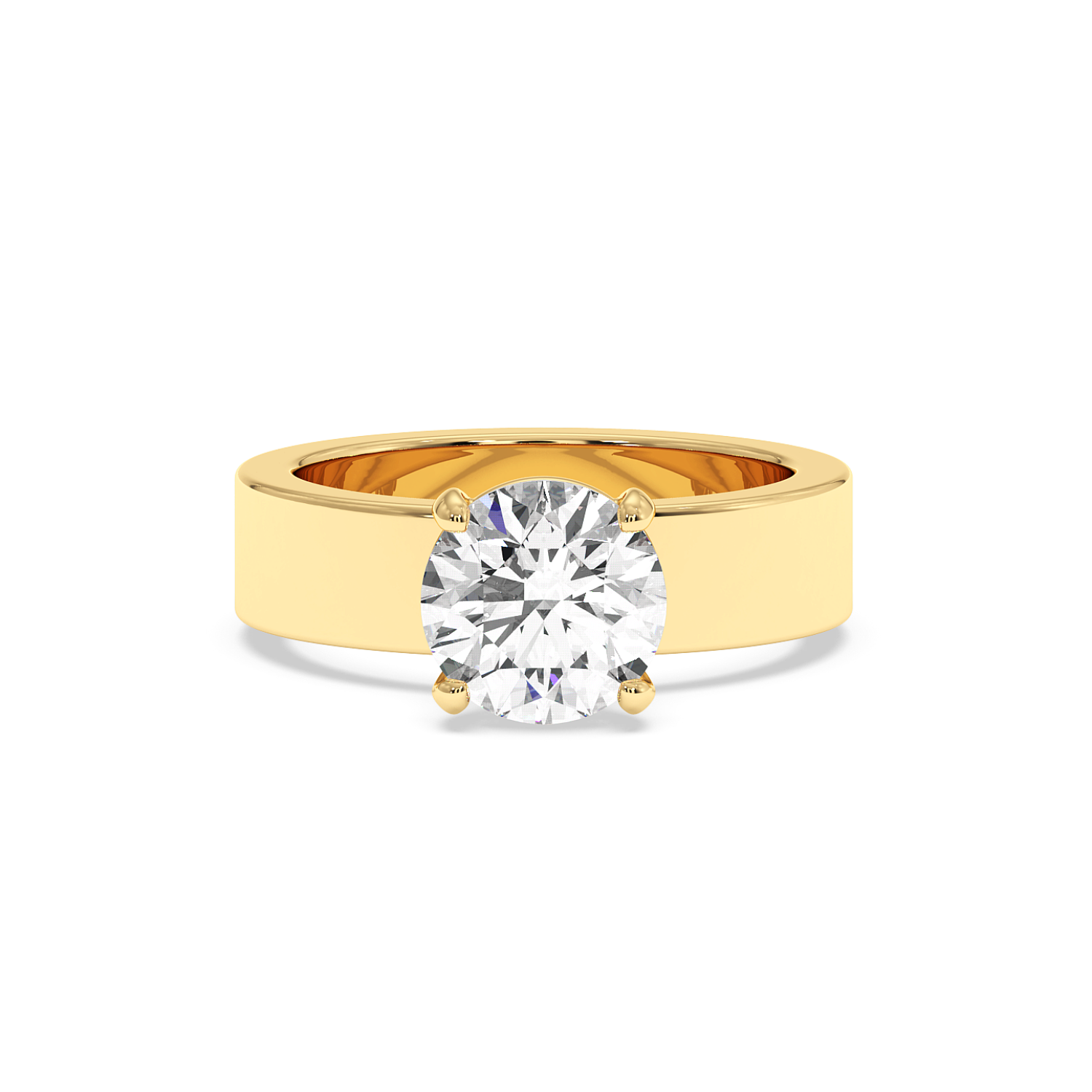 Radha - Yellow Gold - radha-YG-round-hero