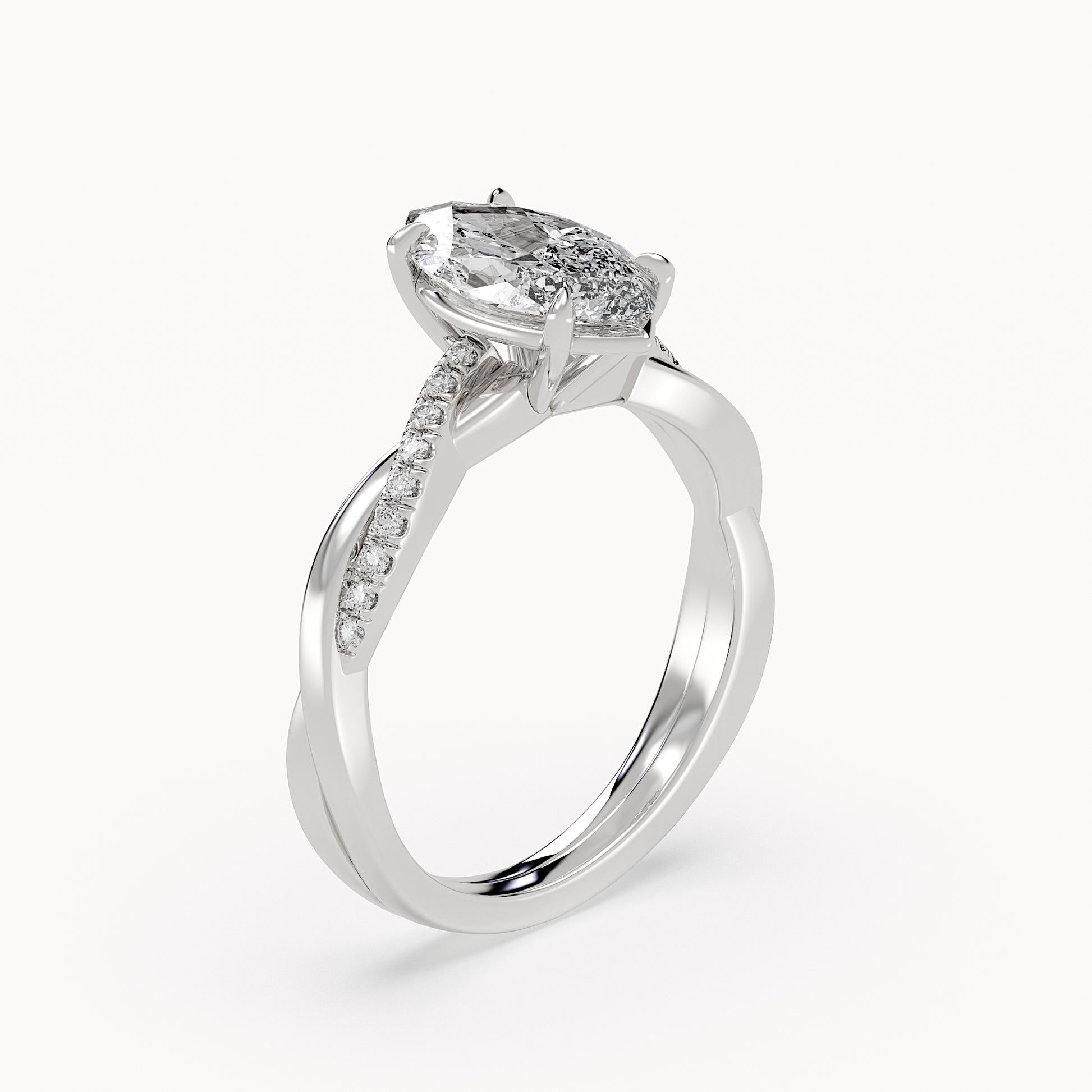 Riley - White Gold - riley-WG-marquise-angle