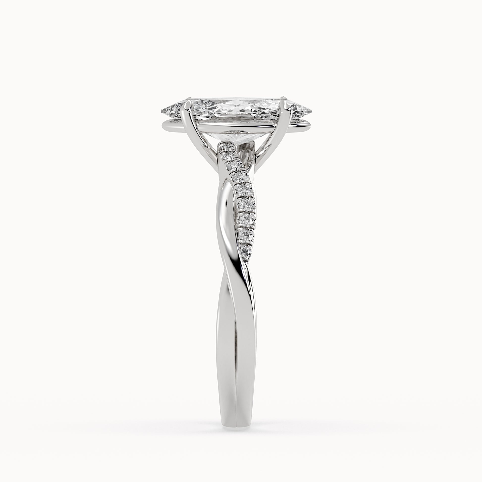 Riley - White Gold - riley-WG-marquise-side