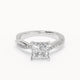 Riley - Delicate Micropavé Lab Grown Diamond Engagement Ring - Princess