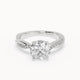Riley - Delicate Micropavé Lab Grown Diamond Engagement Ring - Round