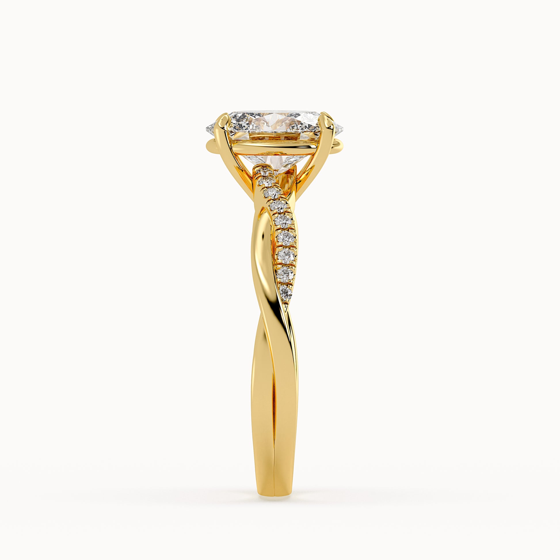 Riley - Yellow Gold - riley-YG-oval-side