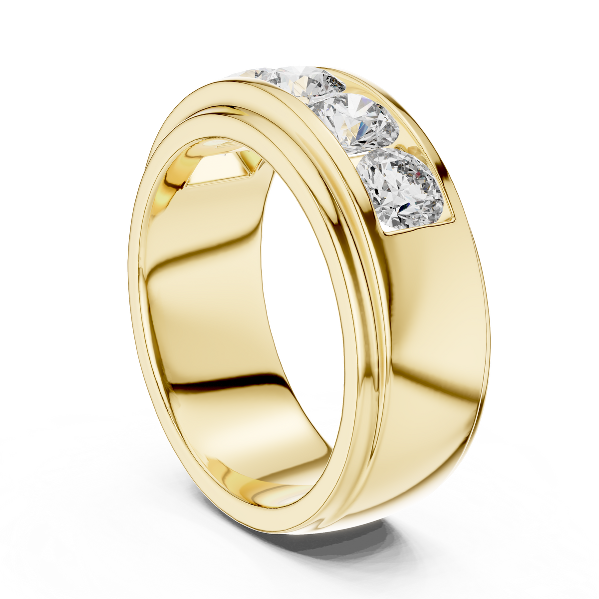 Sabine - Yellow Gold - sabine-YG-round-angle