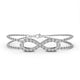 Saoirse - Round Lab-Grown Diamond Chain Bracelet in Sterling Silver