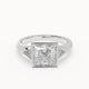 Scarlet - Classic Three-Stone Lab Grown Diamond Engagement Ring - Princess