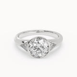 Scarlet - Classic Three-Stone Lab Grown Diamond Engagement Ring - Round