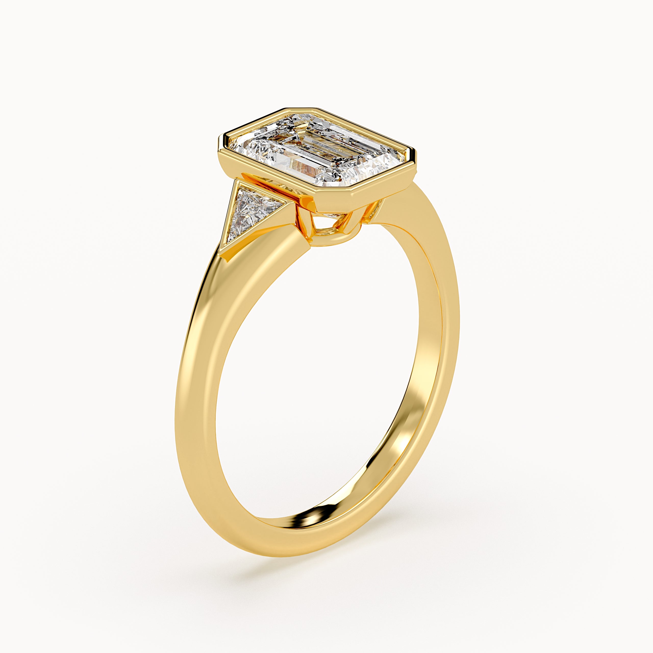 Scarlet - Yellow Gold - scarlet-YG-emerald-angle