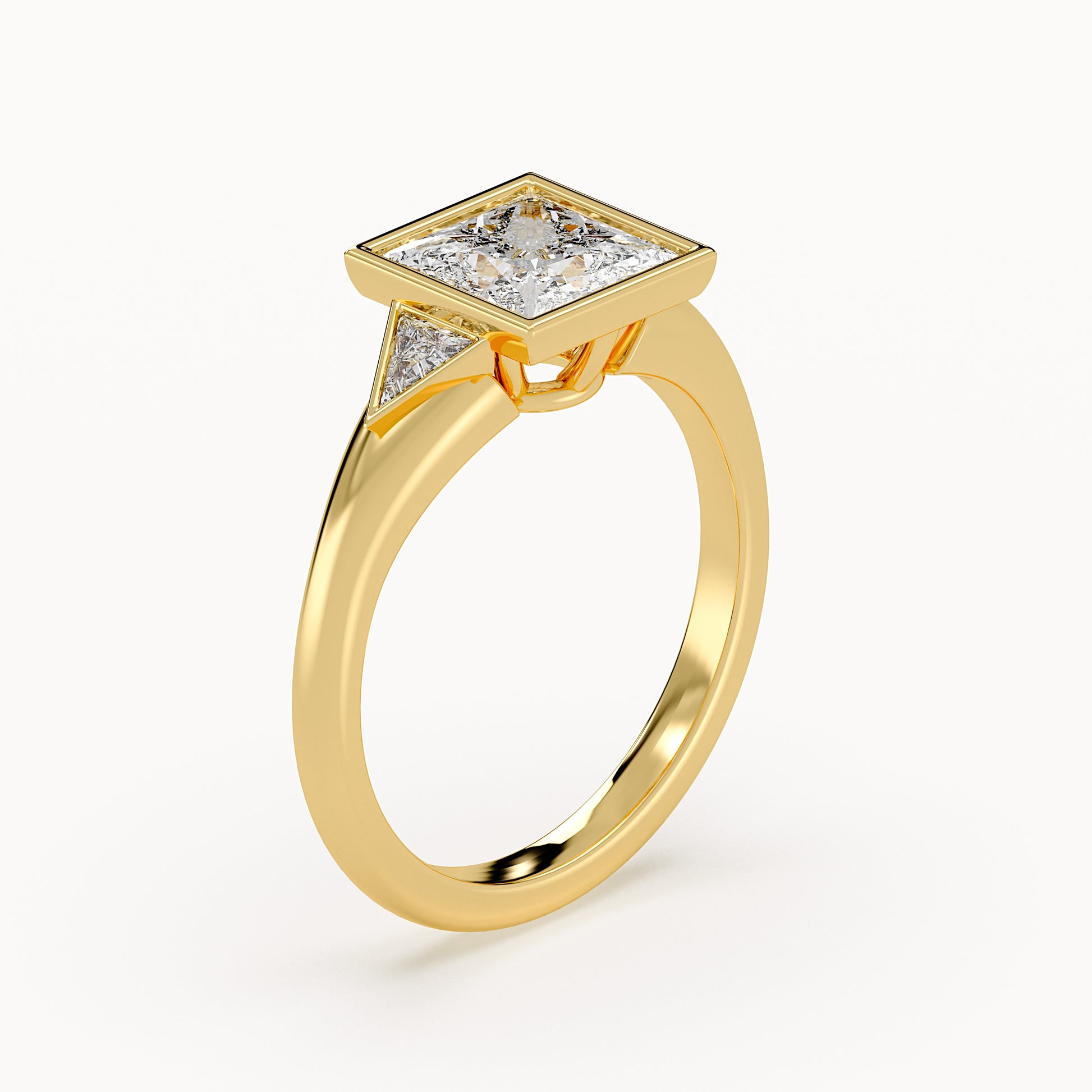 Scarlet - Yellow Gold - scarlet-YG-princess-angle