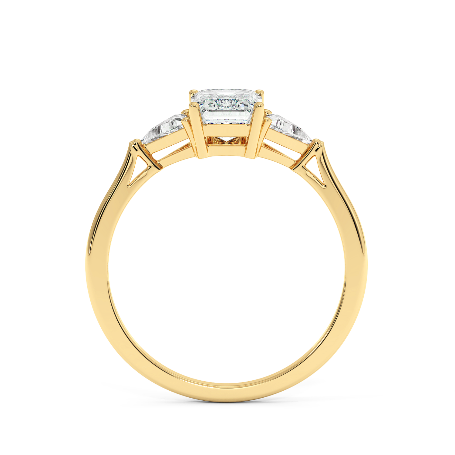 Seerat - Yellow Gold - seerat-YG-emerald-front