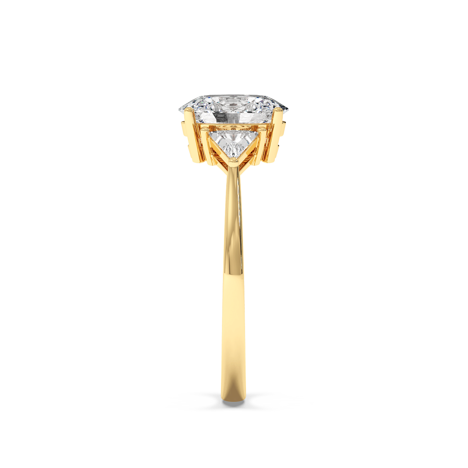 Seerat - Yellow Gold - seerat-YG-oval-side