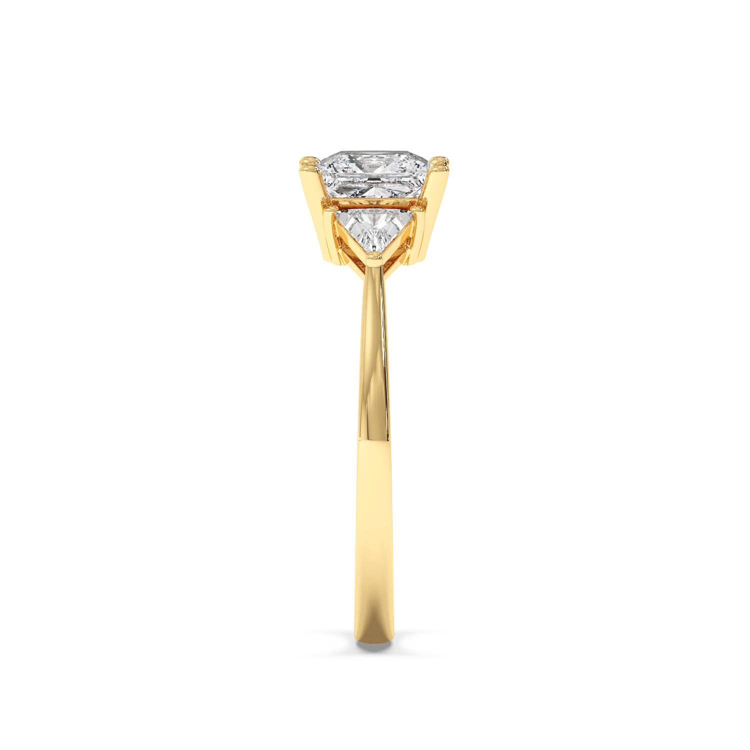 Seerat - Yellow Gold - seerat-YG-princess-side