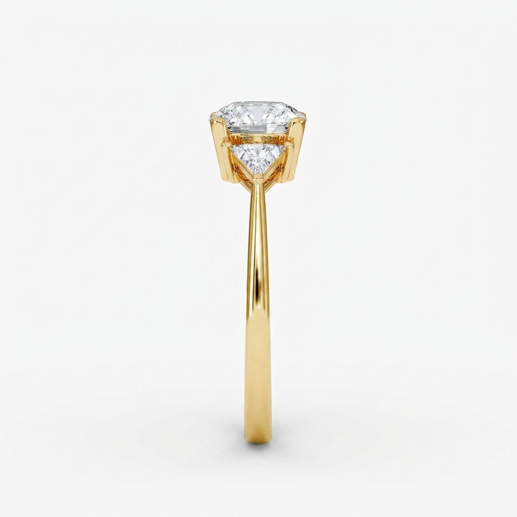 Seerat - Yellow Gold - seerat-YG-round-side