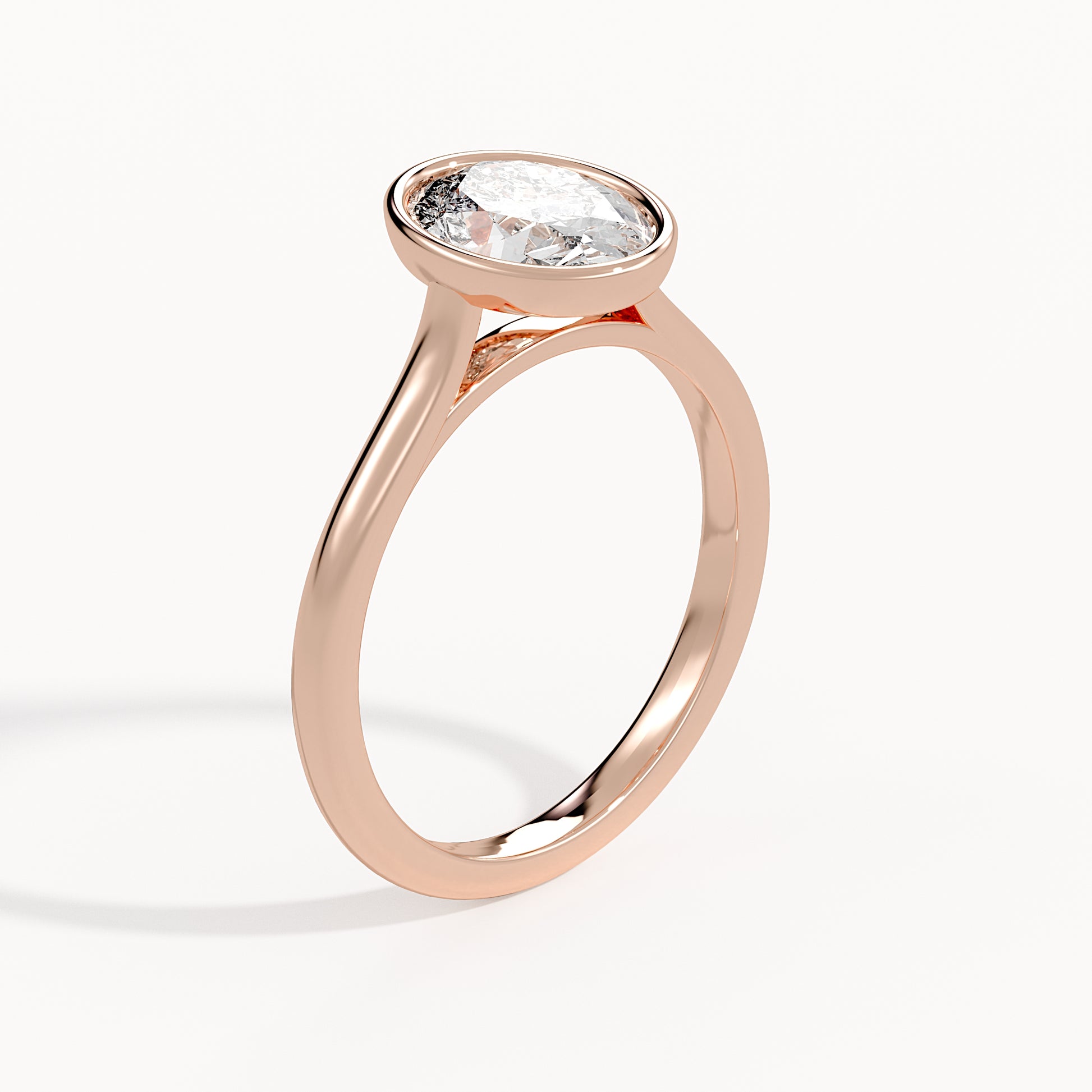 Serena - Rose Gold - serena-RG-oval-angle