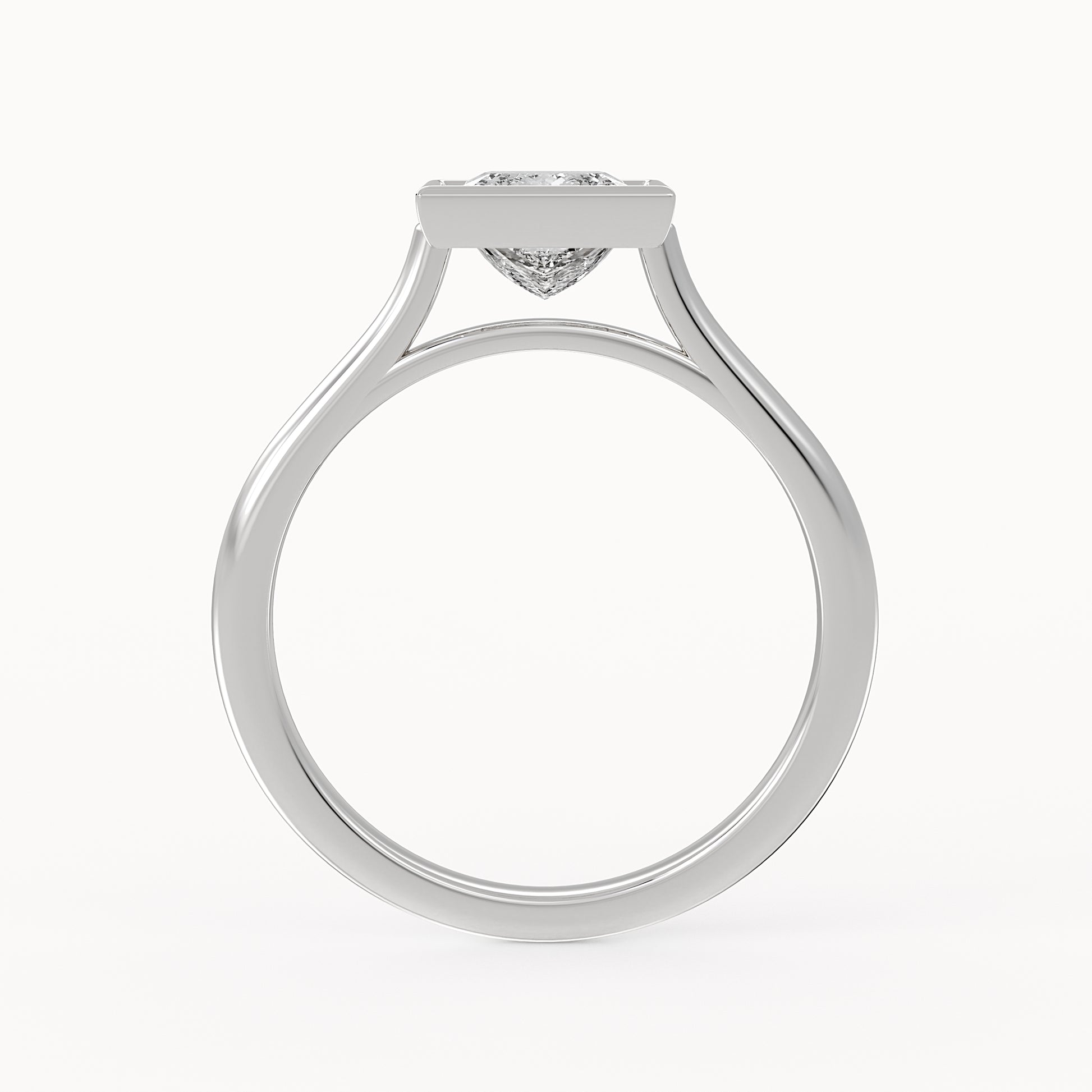 Serena - White Gold - serena-WG-princess-front