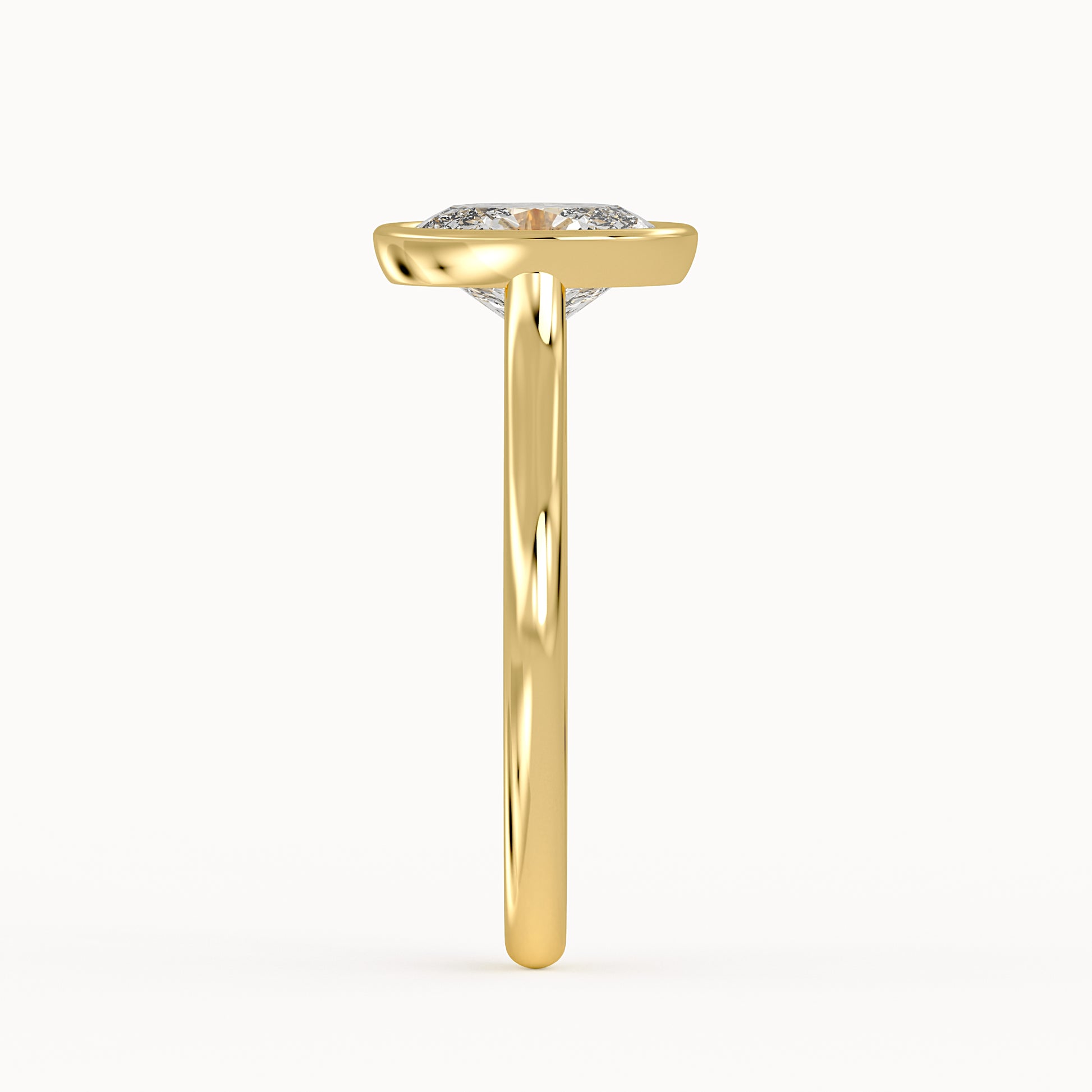 Serena - Yellow Gold - serena-YG-oval-side