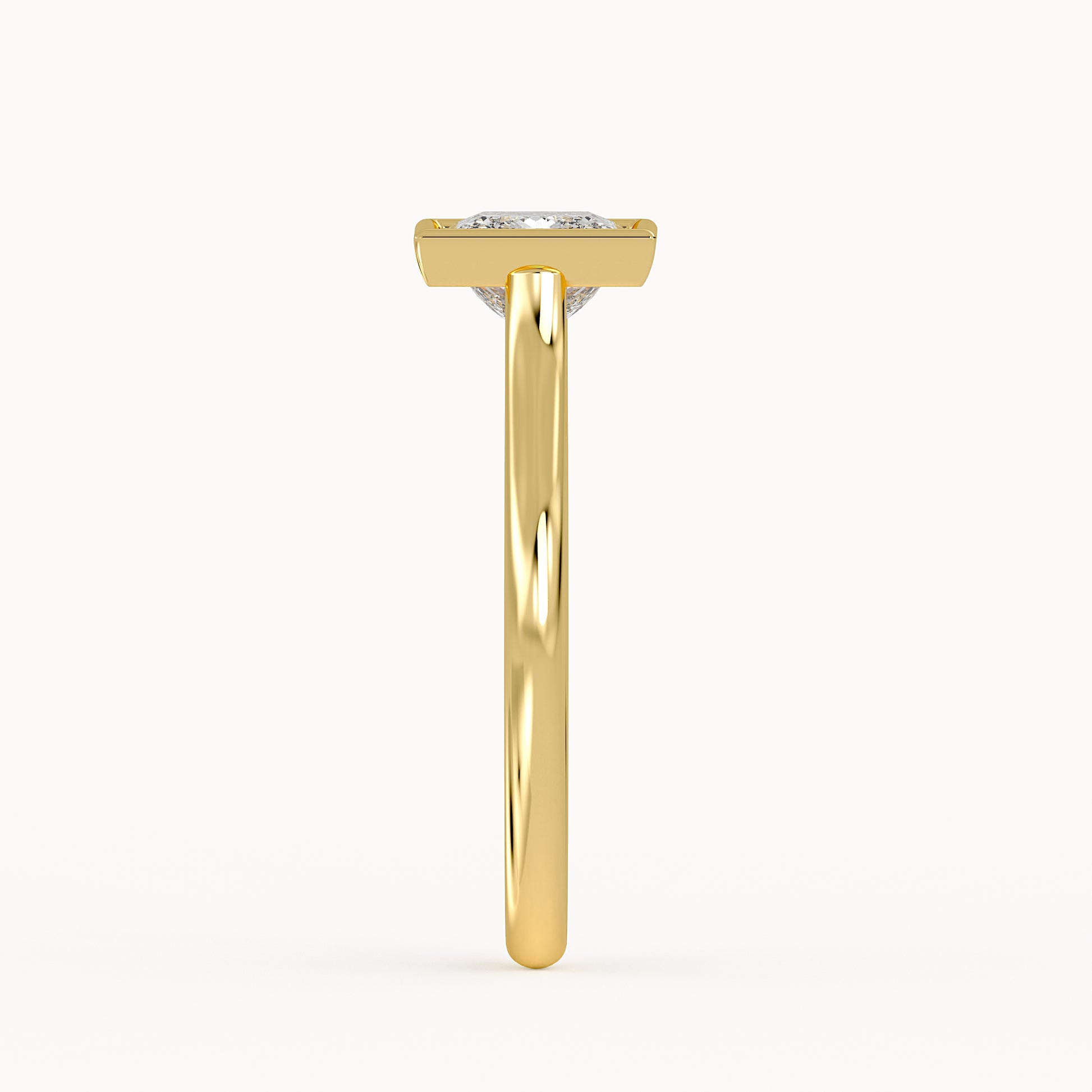 Serena - Yellow Gold - serena-YG-princess-side