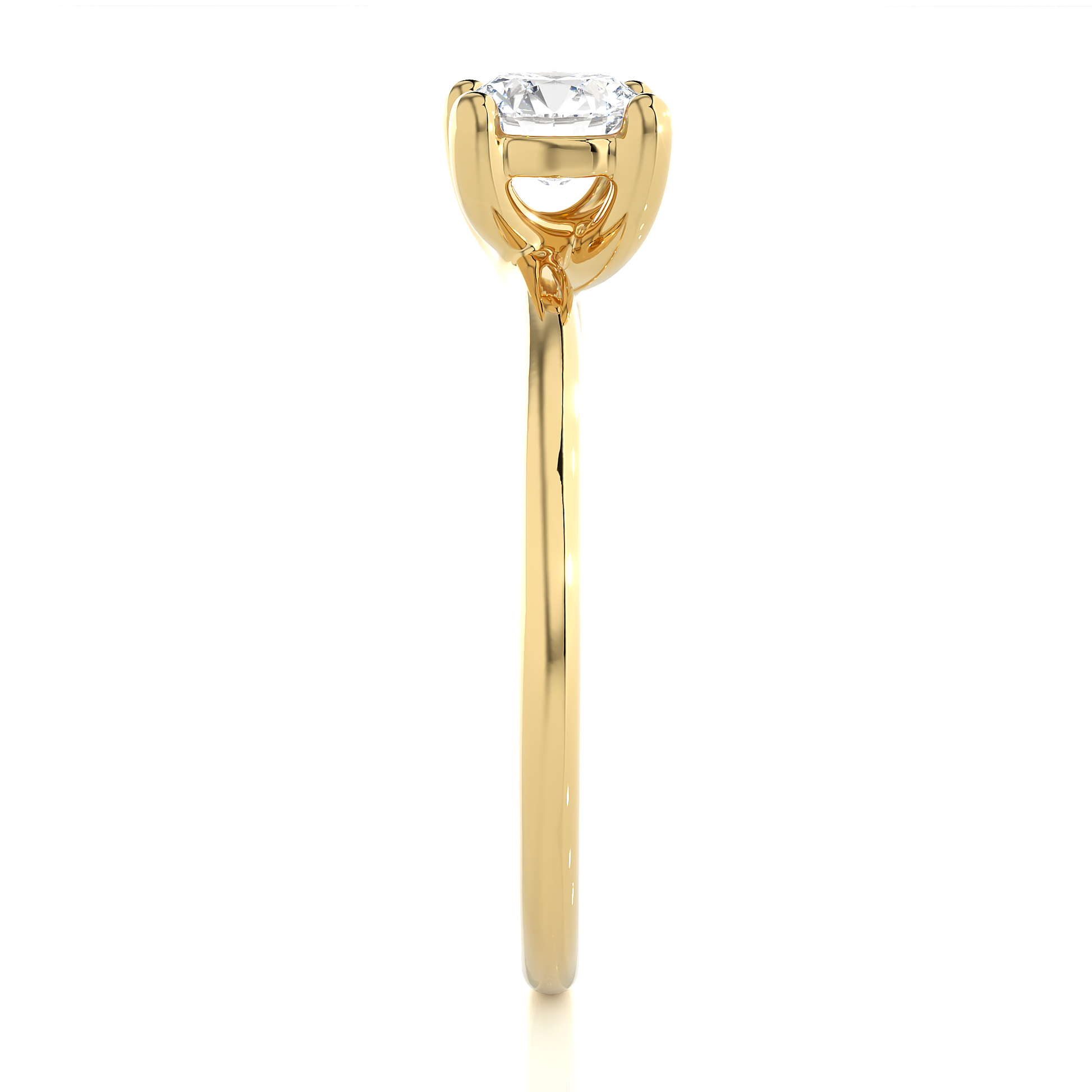 Simone - Yellow Gold - simone-YG-round-side