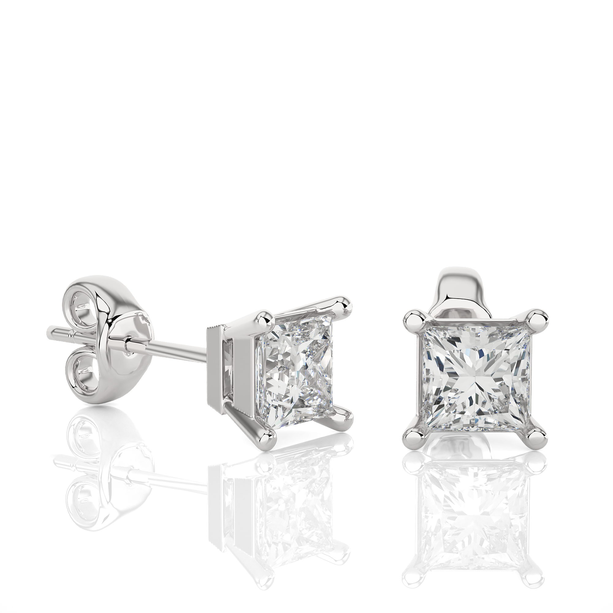 Soleil - White Gold - soleil-WG-princess-angle
