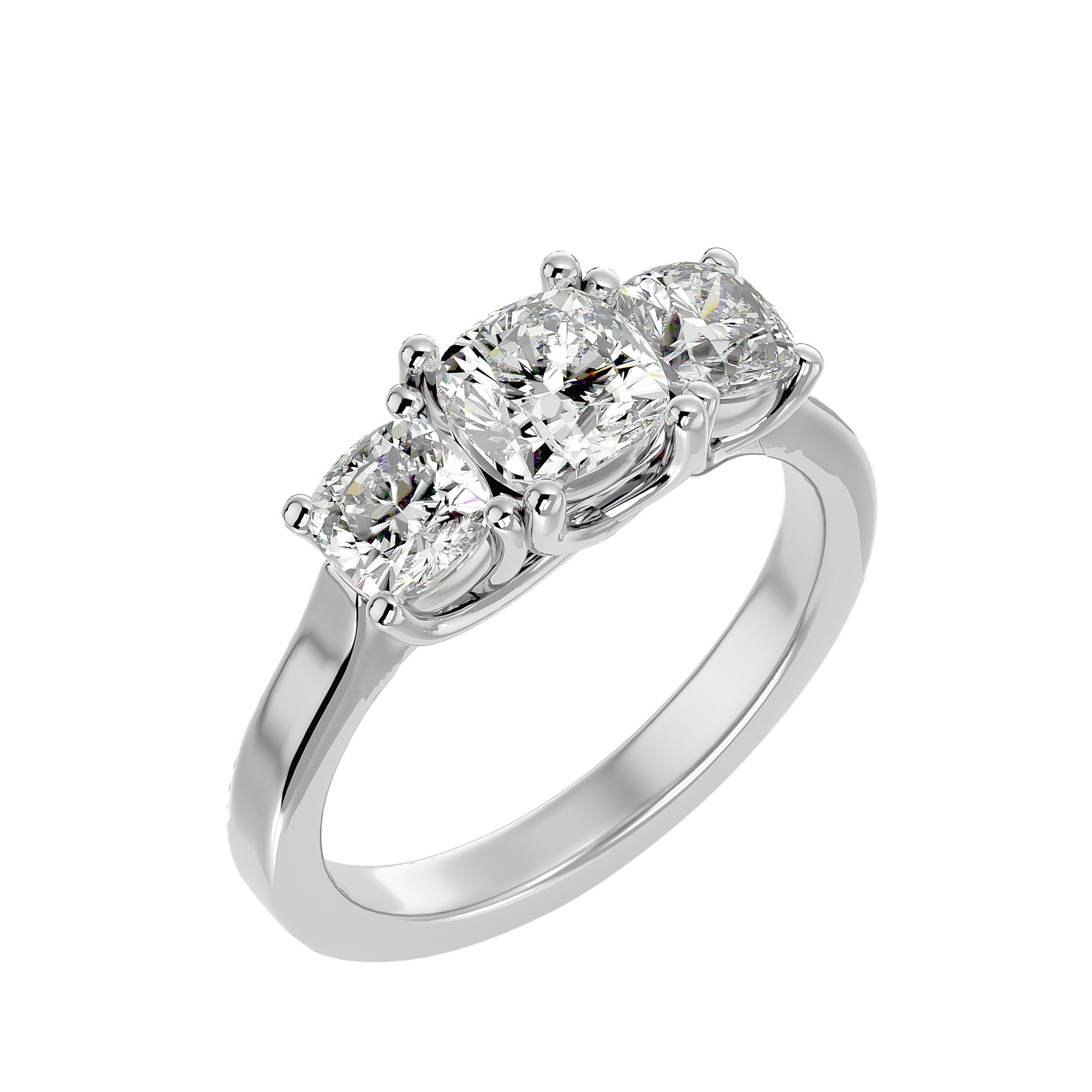 Tara - White Gold - tara-WG-cushion-angle