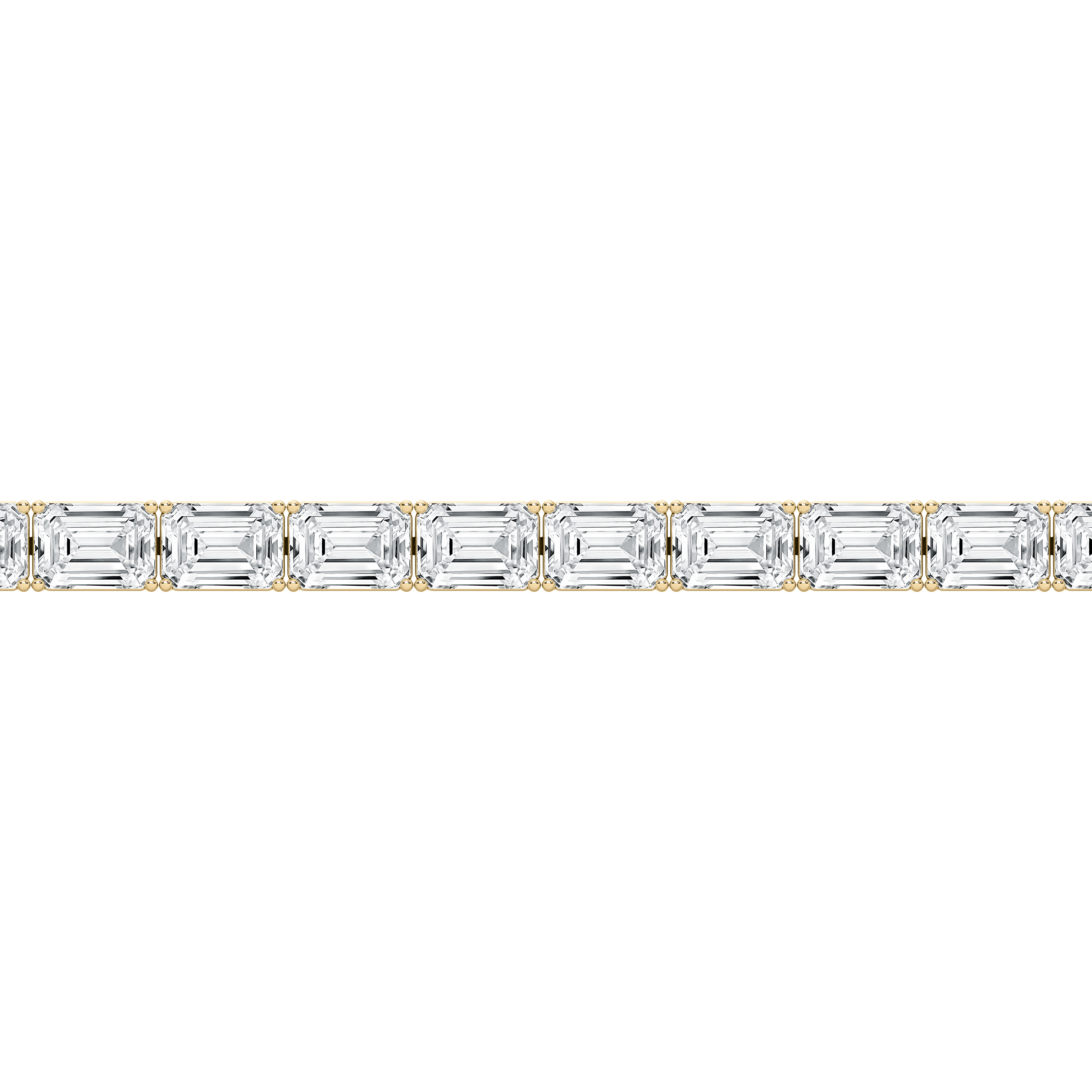 Delphine - Yellow Gold - tennis_4-YG-emerald-angle