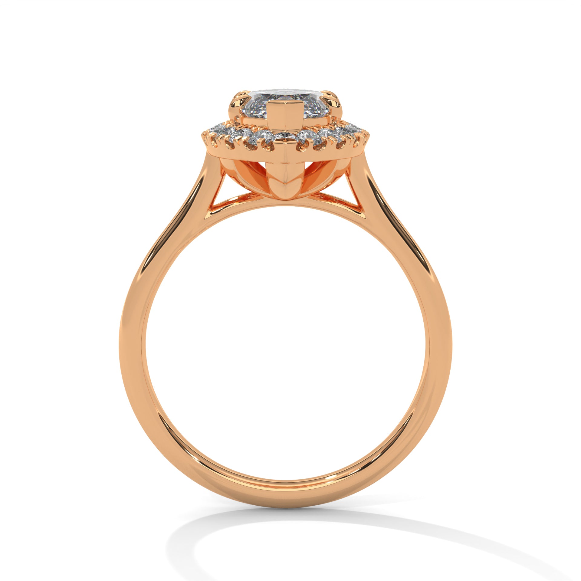 Thea - Rose Gold - marquise-front