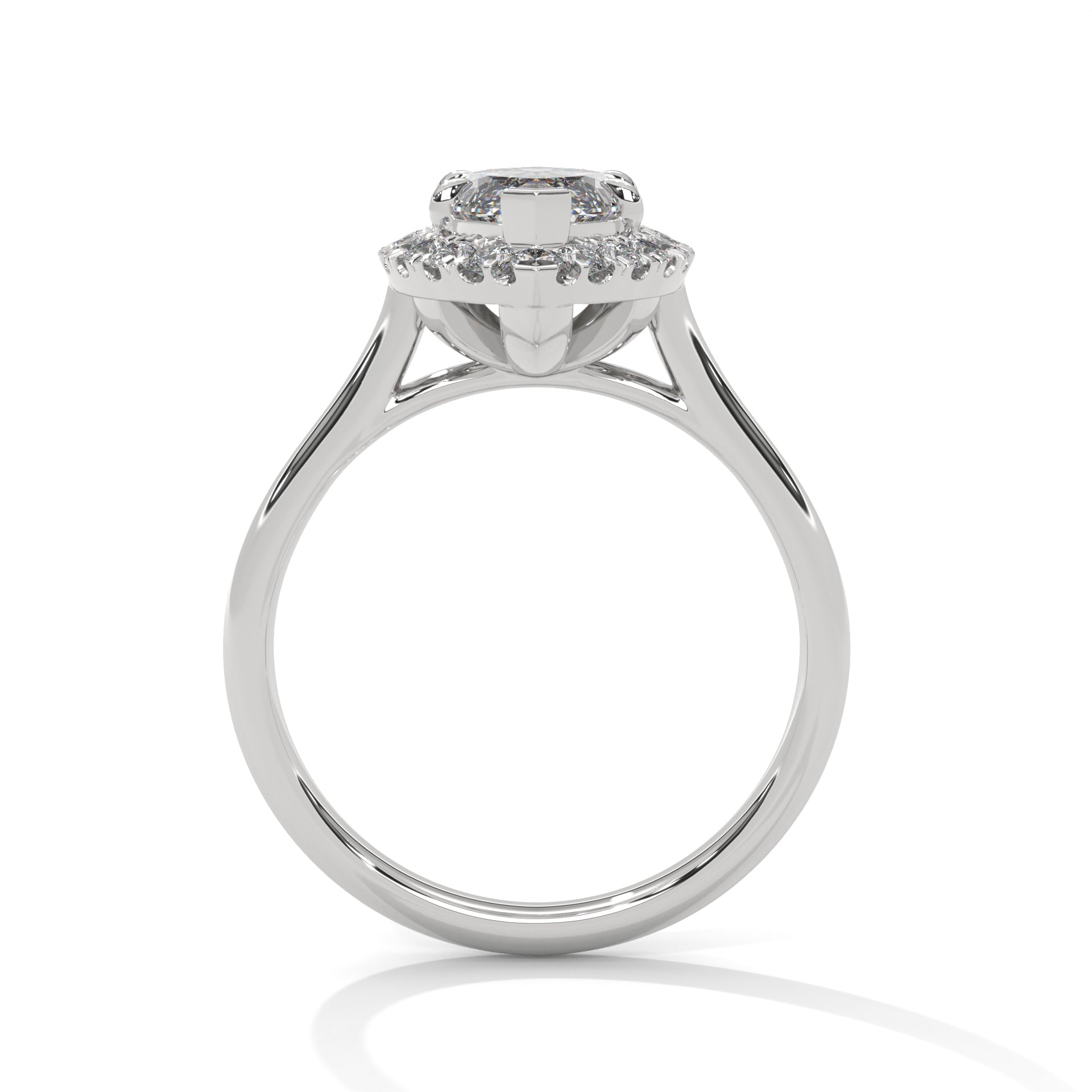 Thea - White Gold - marquise-front