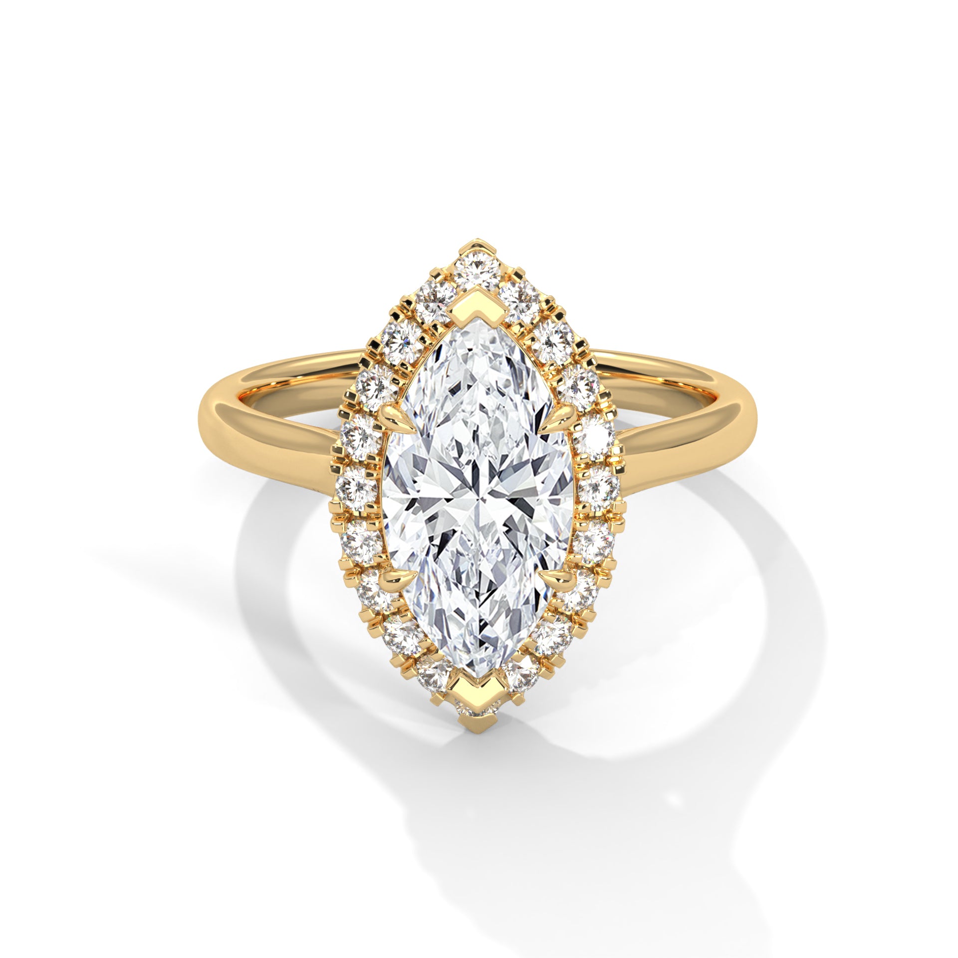 Thea - Yellow Gold - marquise-hero