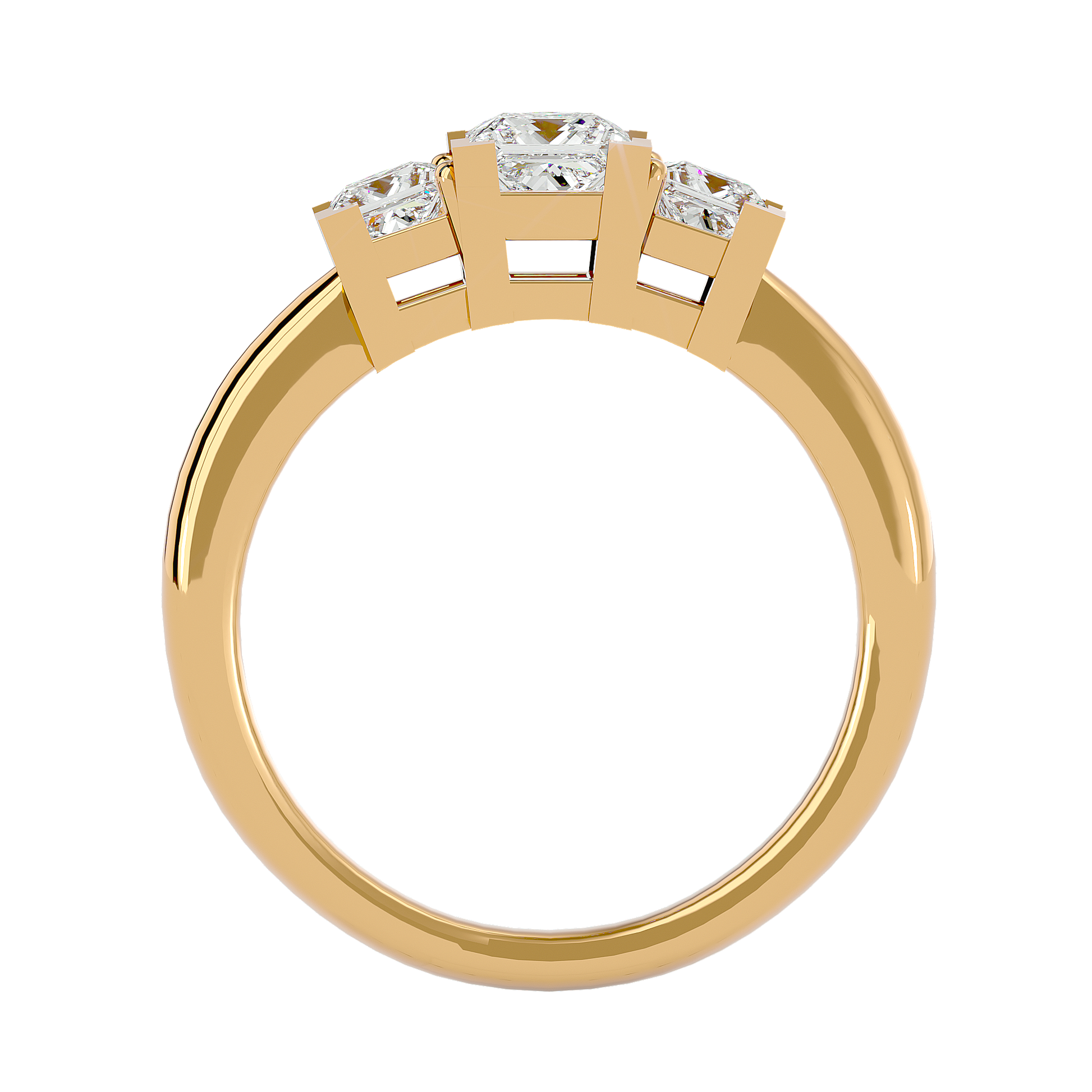 Uma - Yellow Gold - princess-front