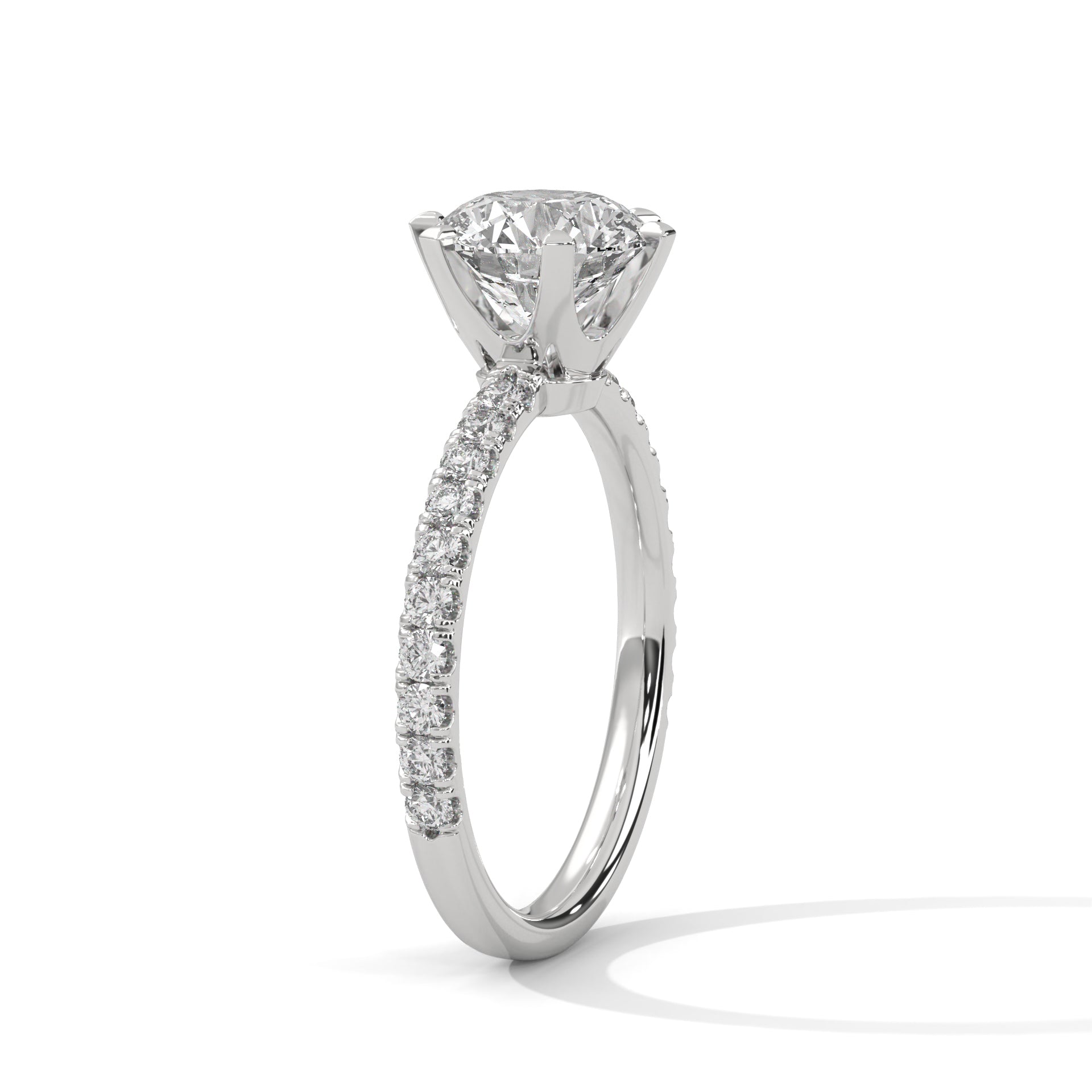 Ursula - White Gold - round-side