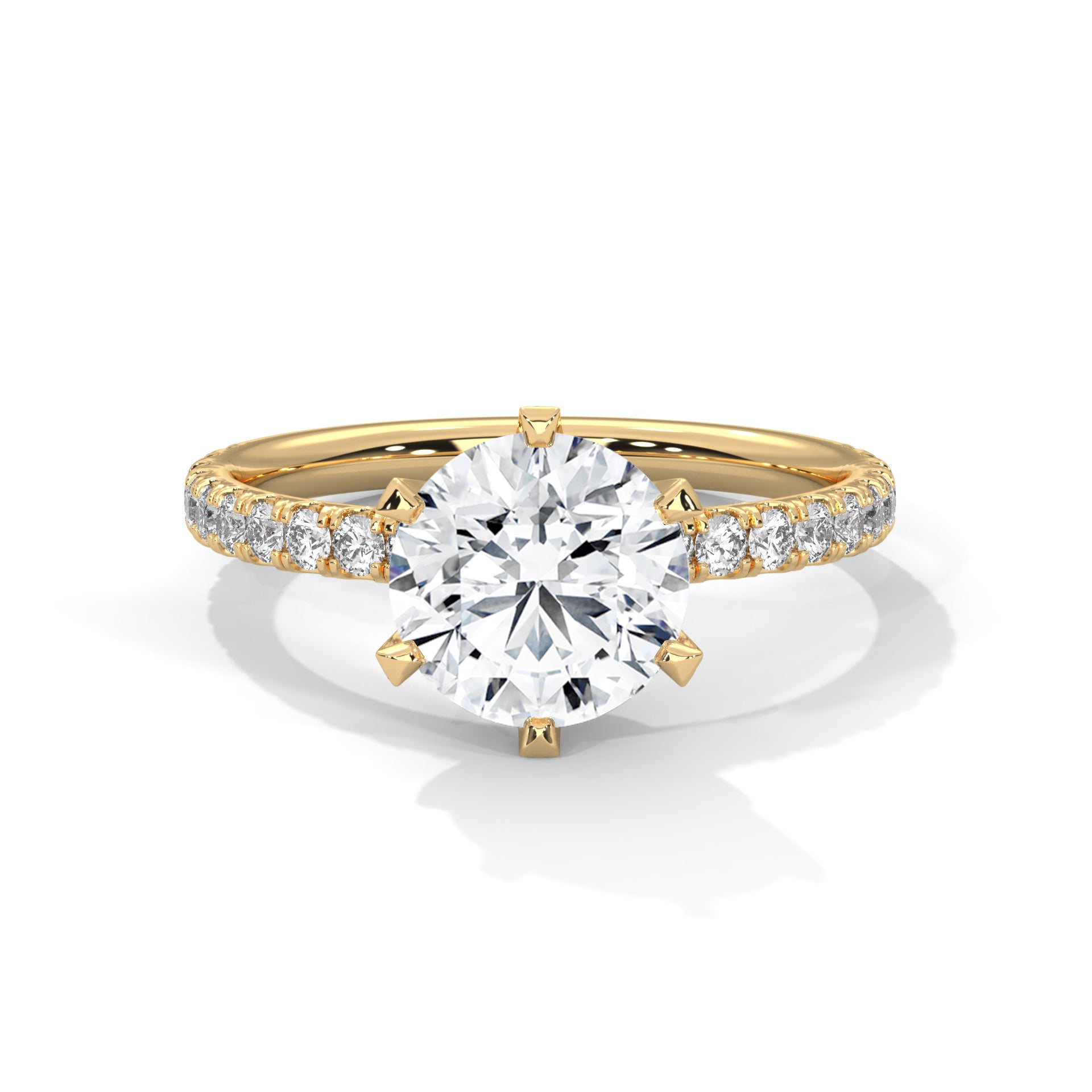 Ursula - Yellow Gold - round-hero