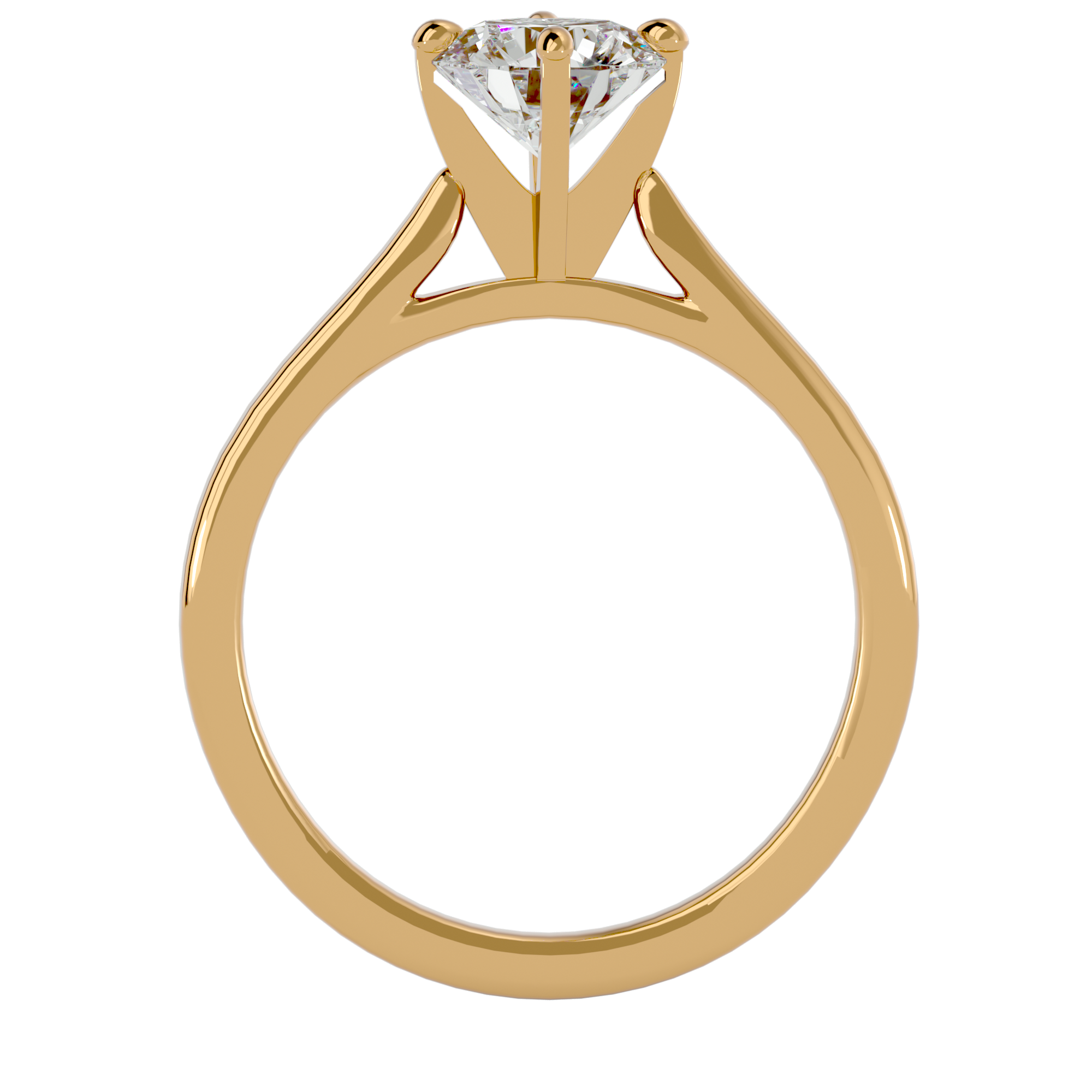 Violet - Yellow Gold - violet-YG-round-front