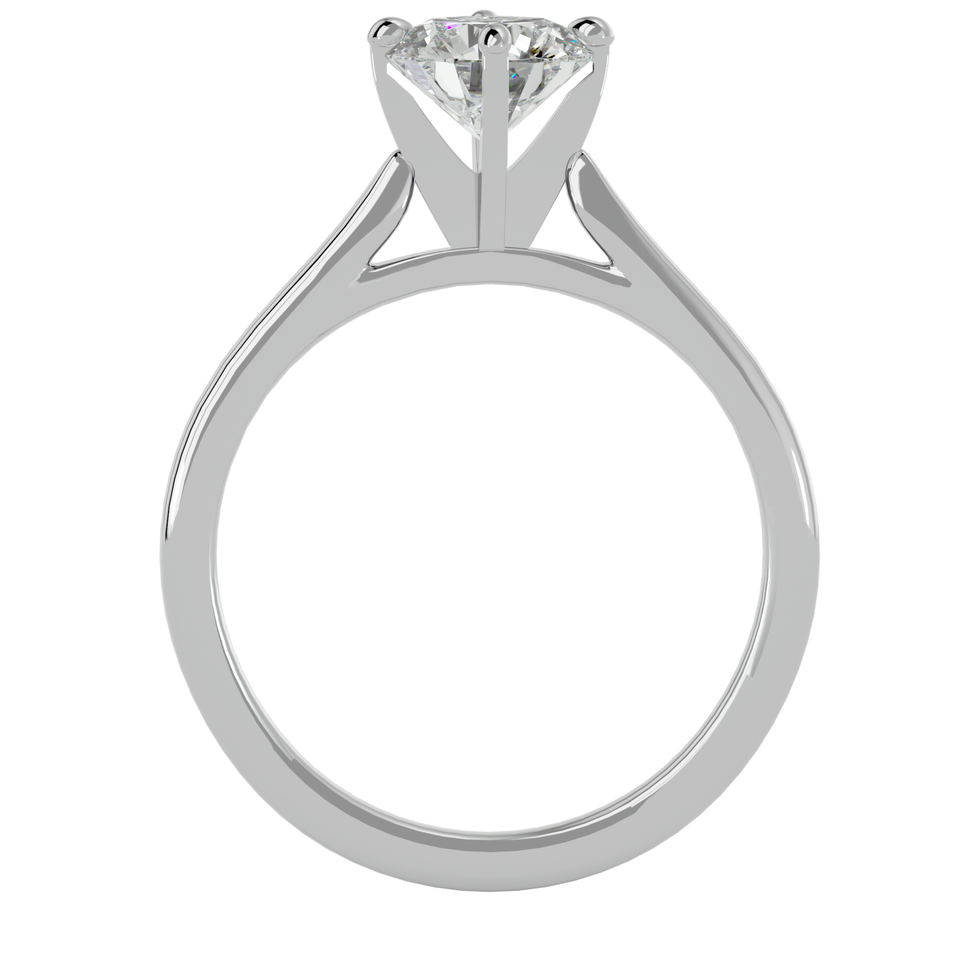 Violet - White Gold - round-front