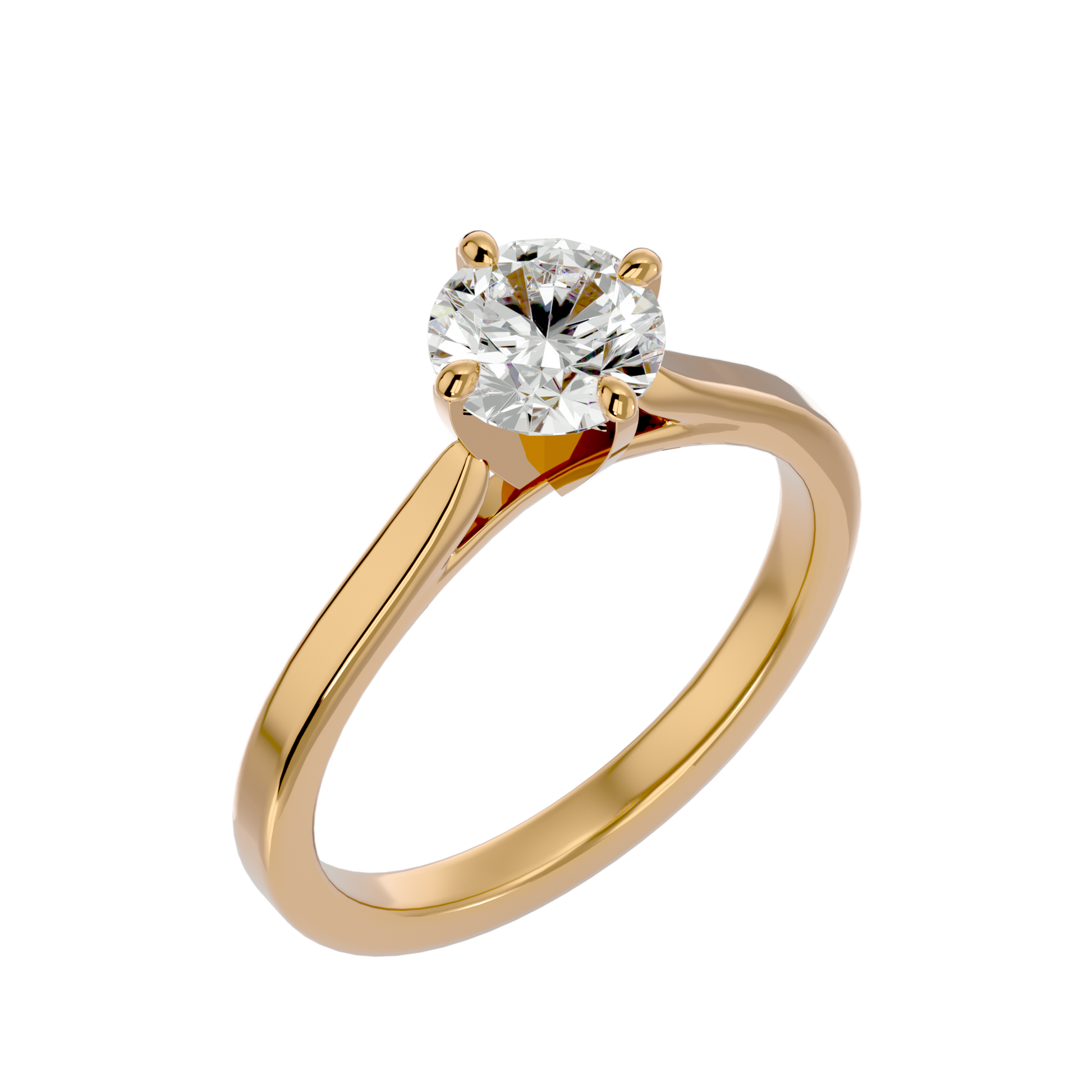 Violet - Yellow Gold - round-front-2