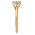 Violet - Yellow Gold - round-side