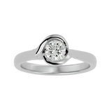 Willow - Modern Bypass Lab Grown Diamond Engagement Ring
