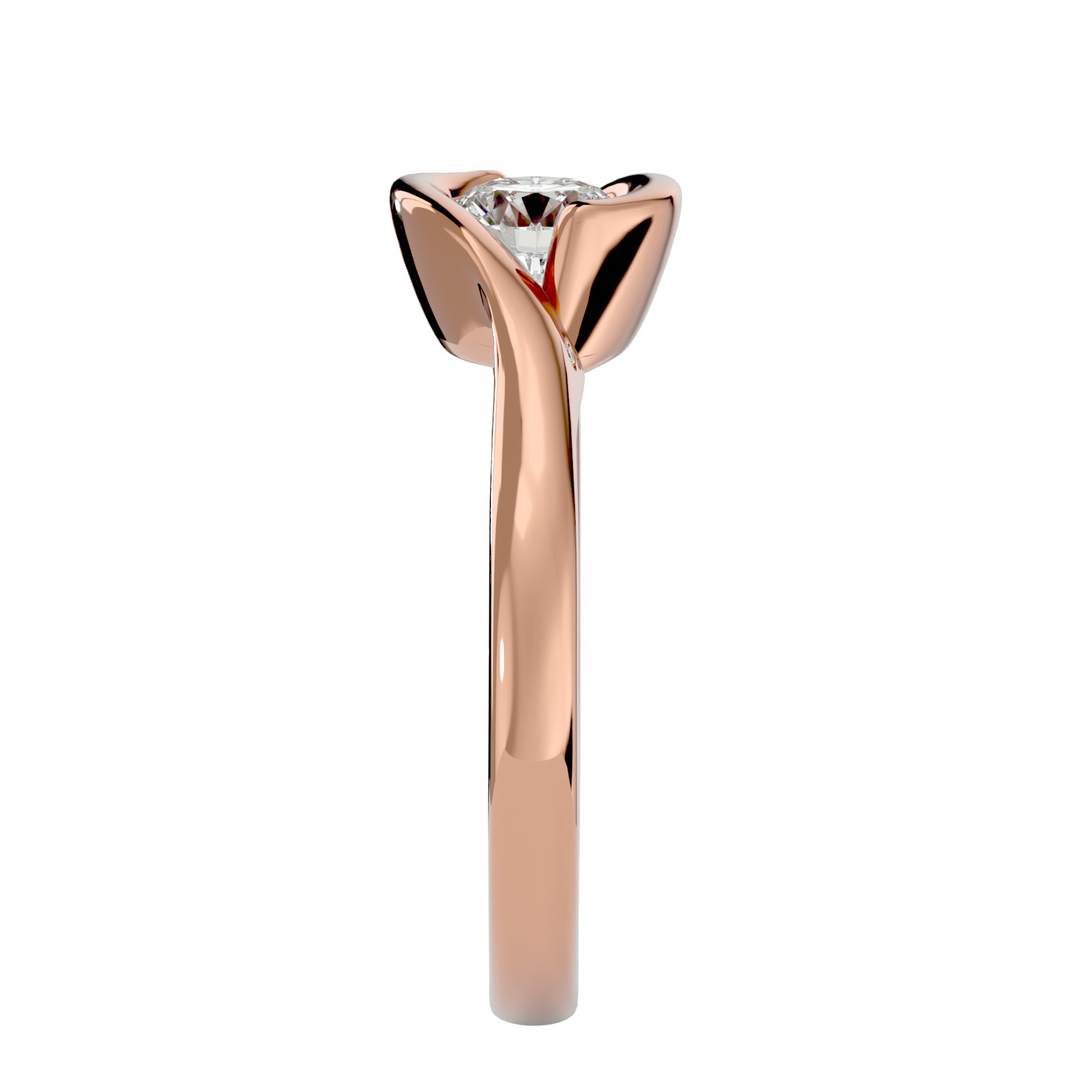Willow - Rose Gold - round-side