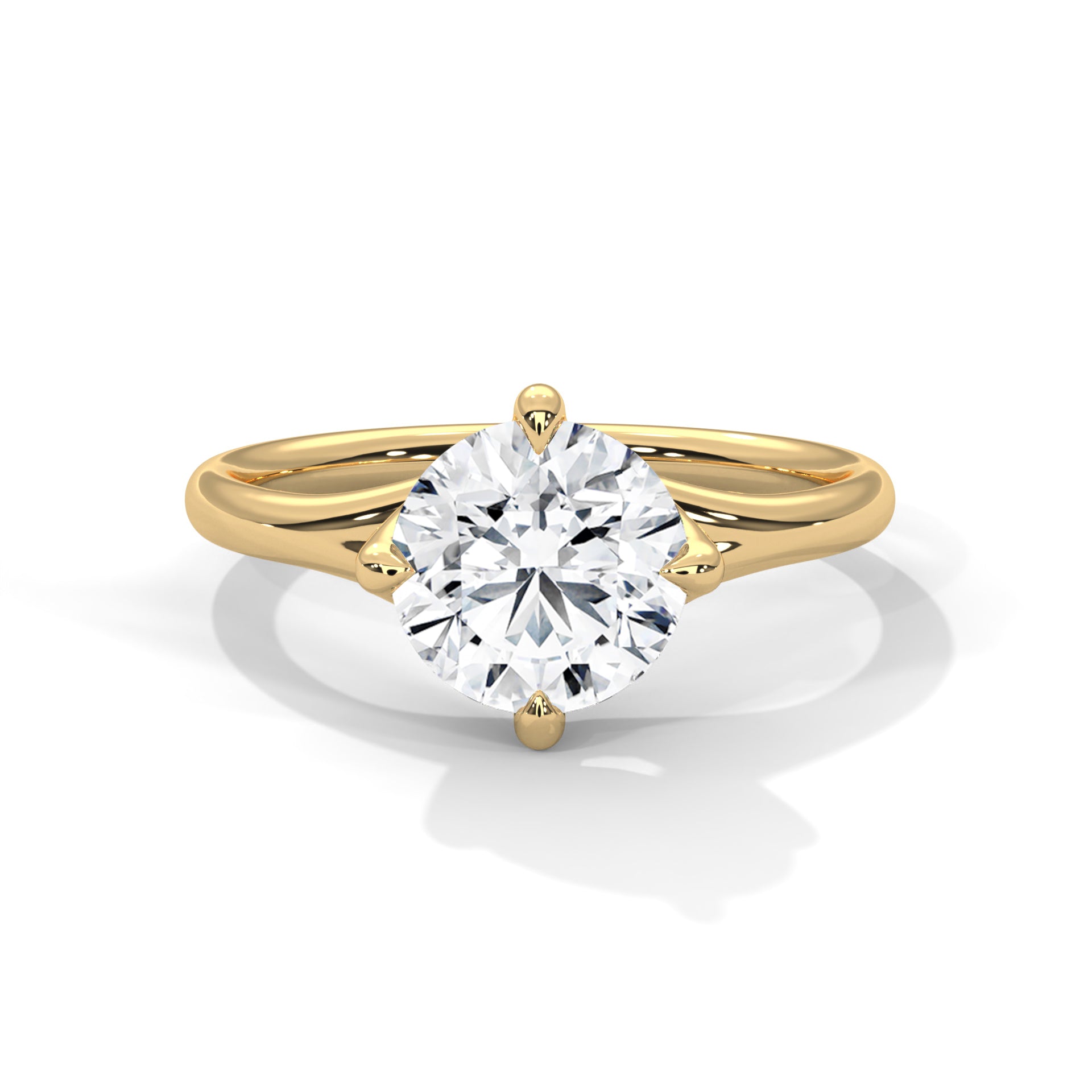 Wren - Yellow Gold - round-hero